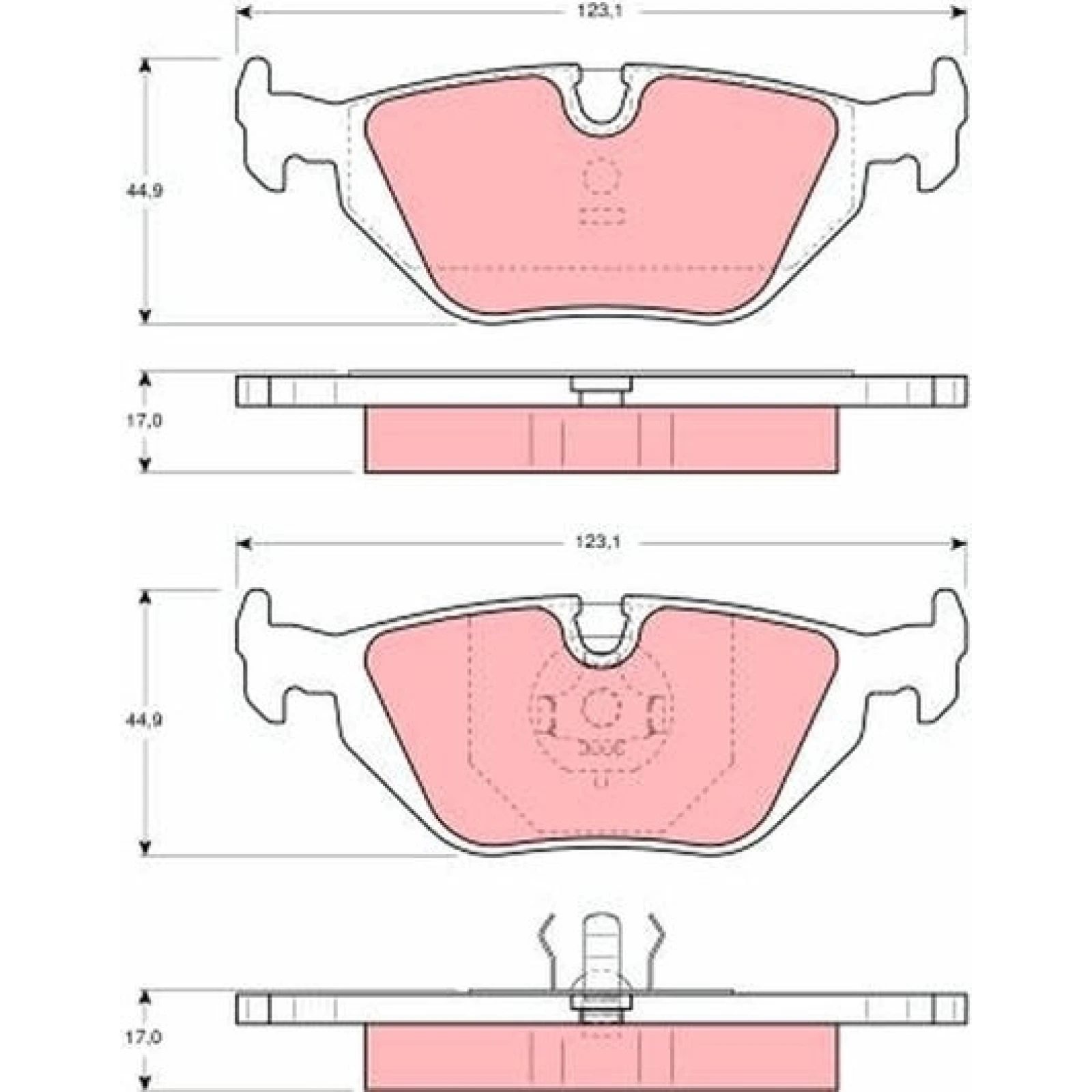 TRW Bremsbeläge GDB1189