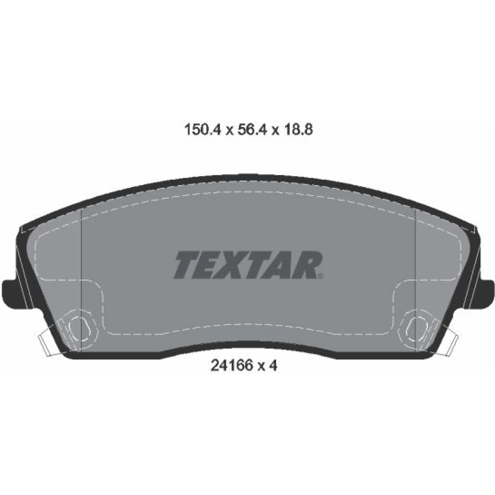Bremsbelagsatz Chrysler P. 300C 2416601