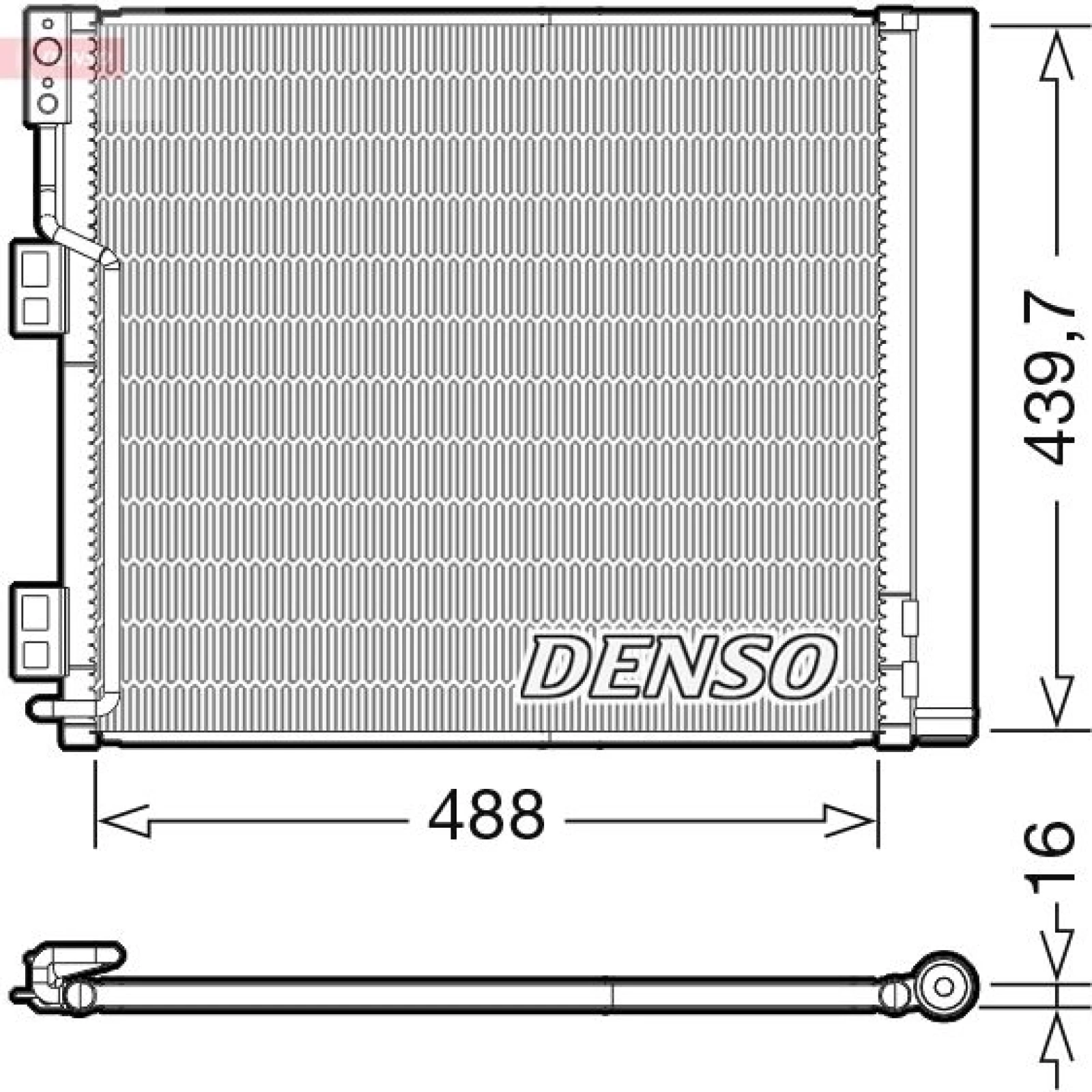 DENSO Kondensator, Klimaanlage DCN46028
