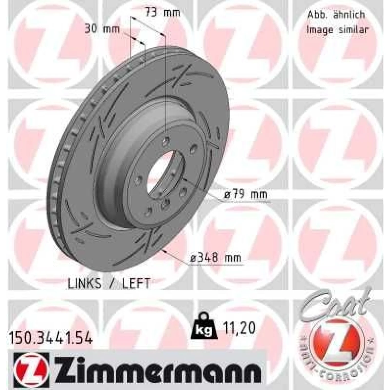 ZIMMERMANN Bremsscheibe 150.3441.54