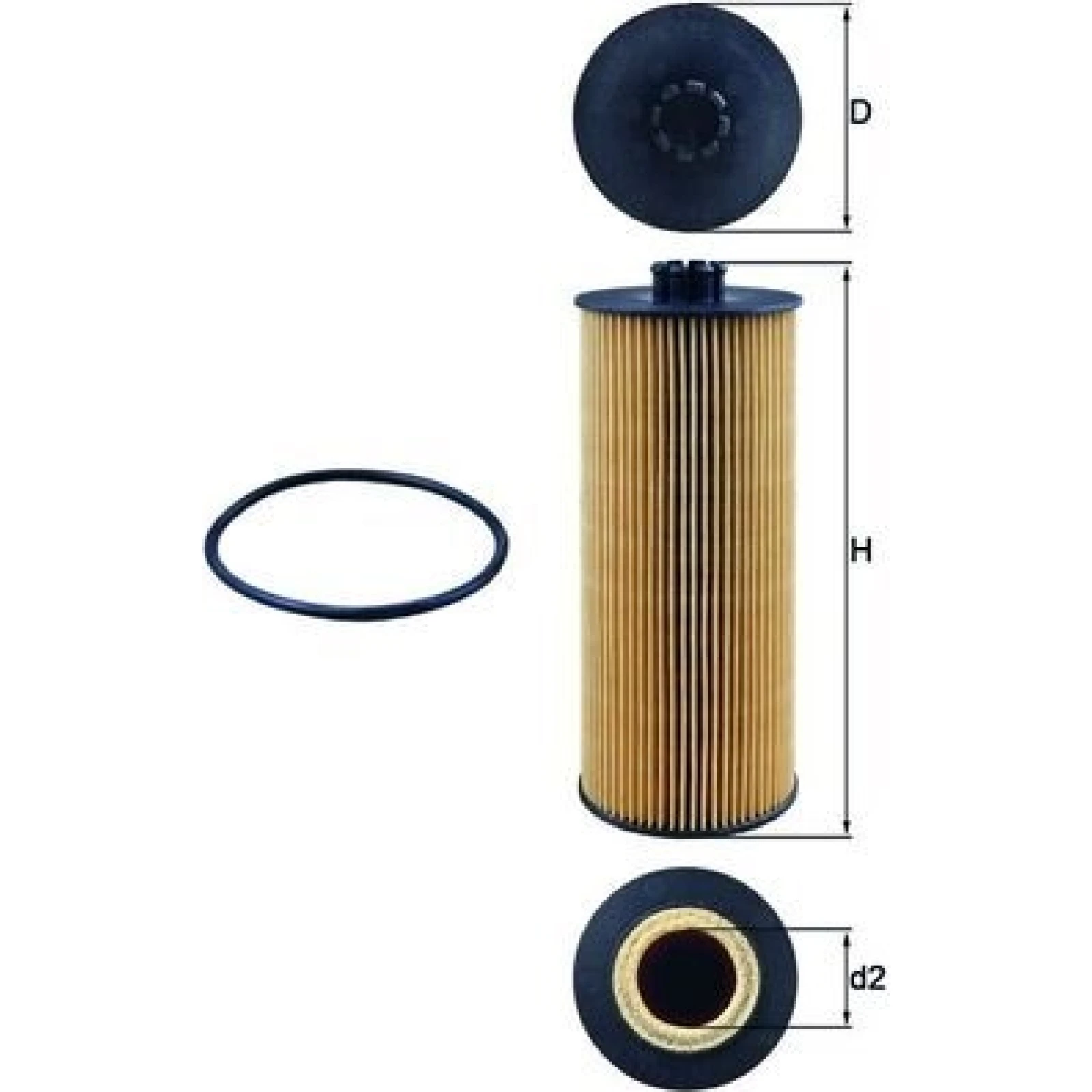 MAHLE Ölfilter OX 155D