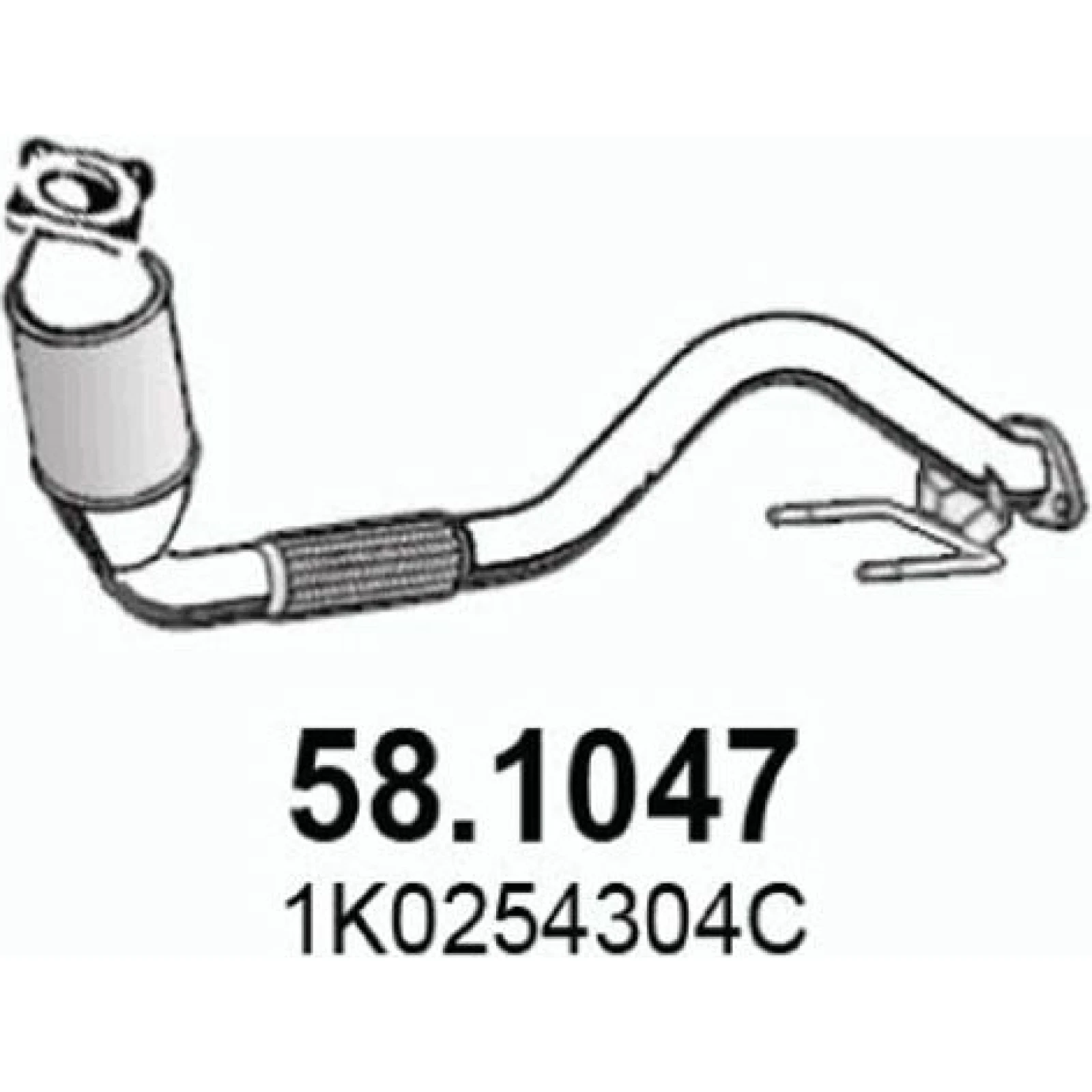 ASSO Abgasrohr 58.1047