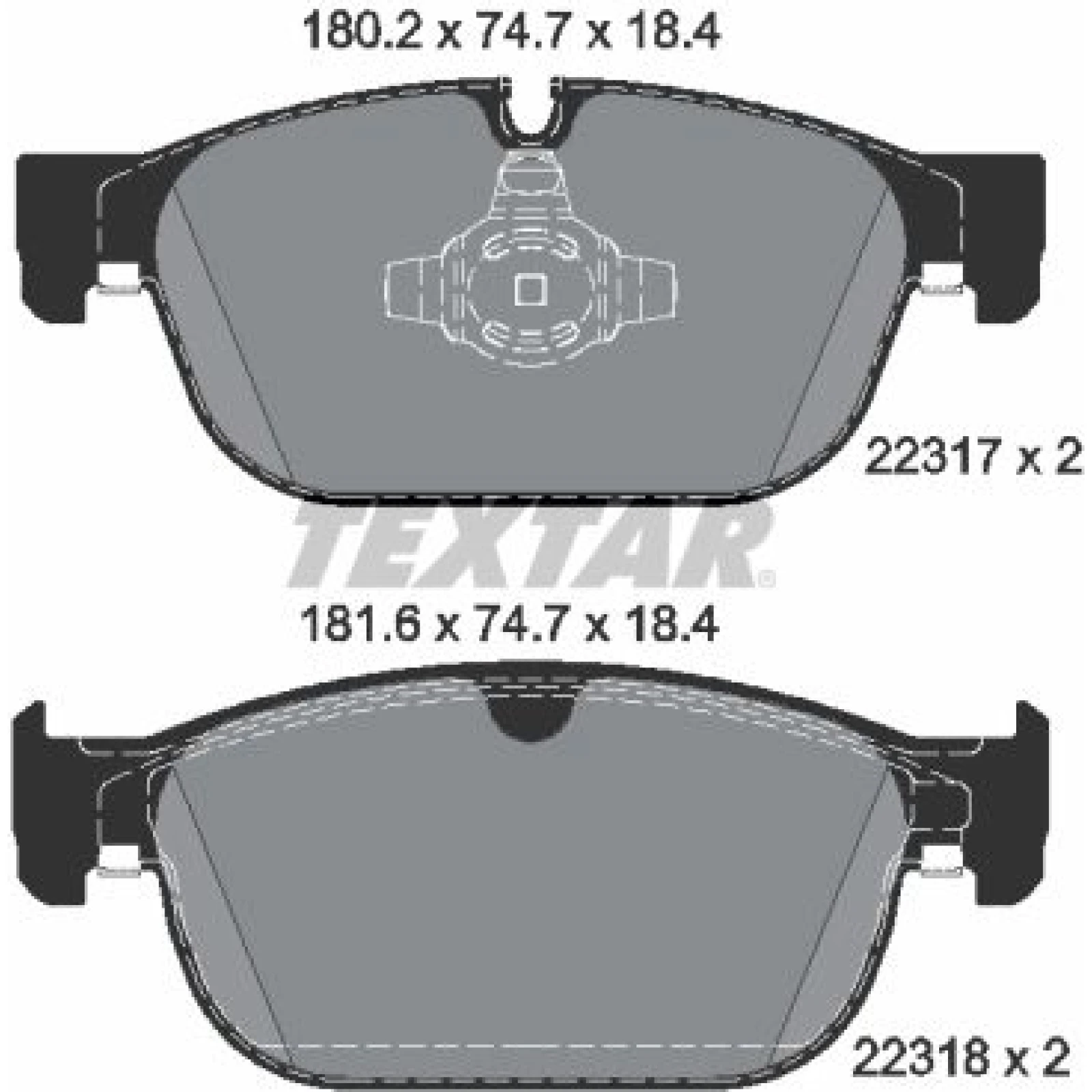 Bremsbelagsatz Volvo P. S90/V90/Xc60/Xc90 14 2231701