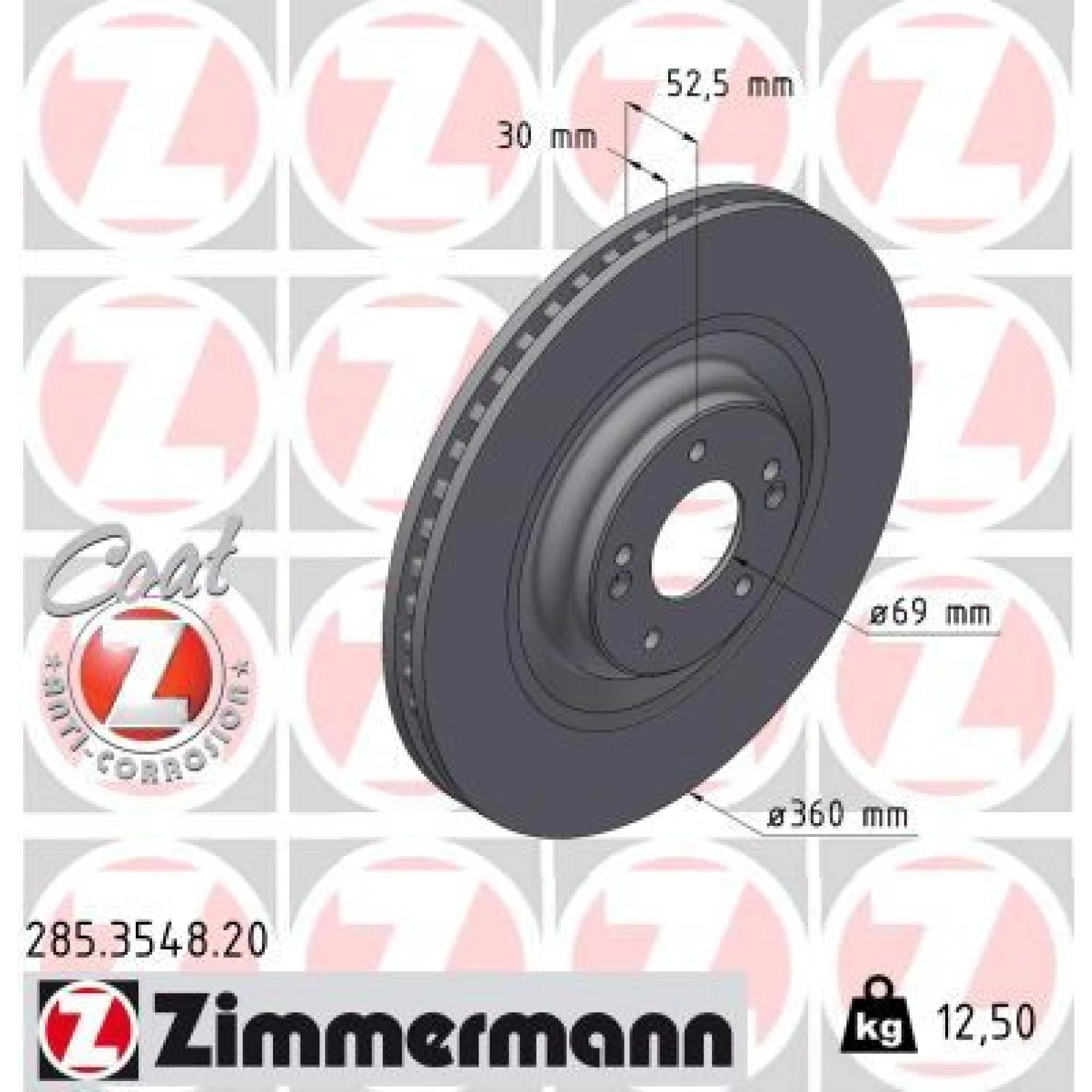 ZIMMERMANN Bremsscheibe 285.3548.20