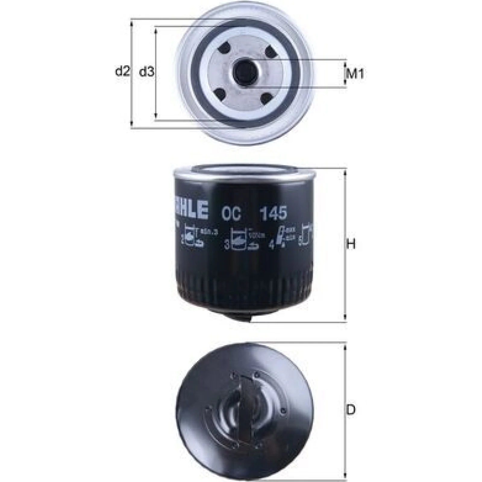 MAHLE Ölfilter OC 145