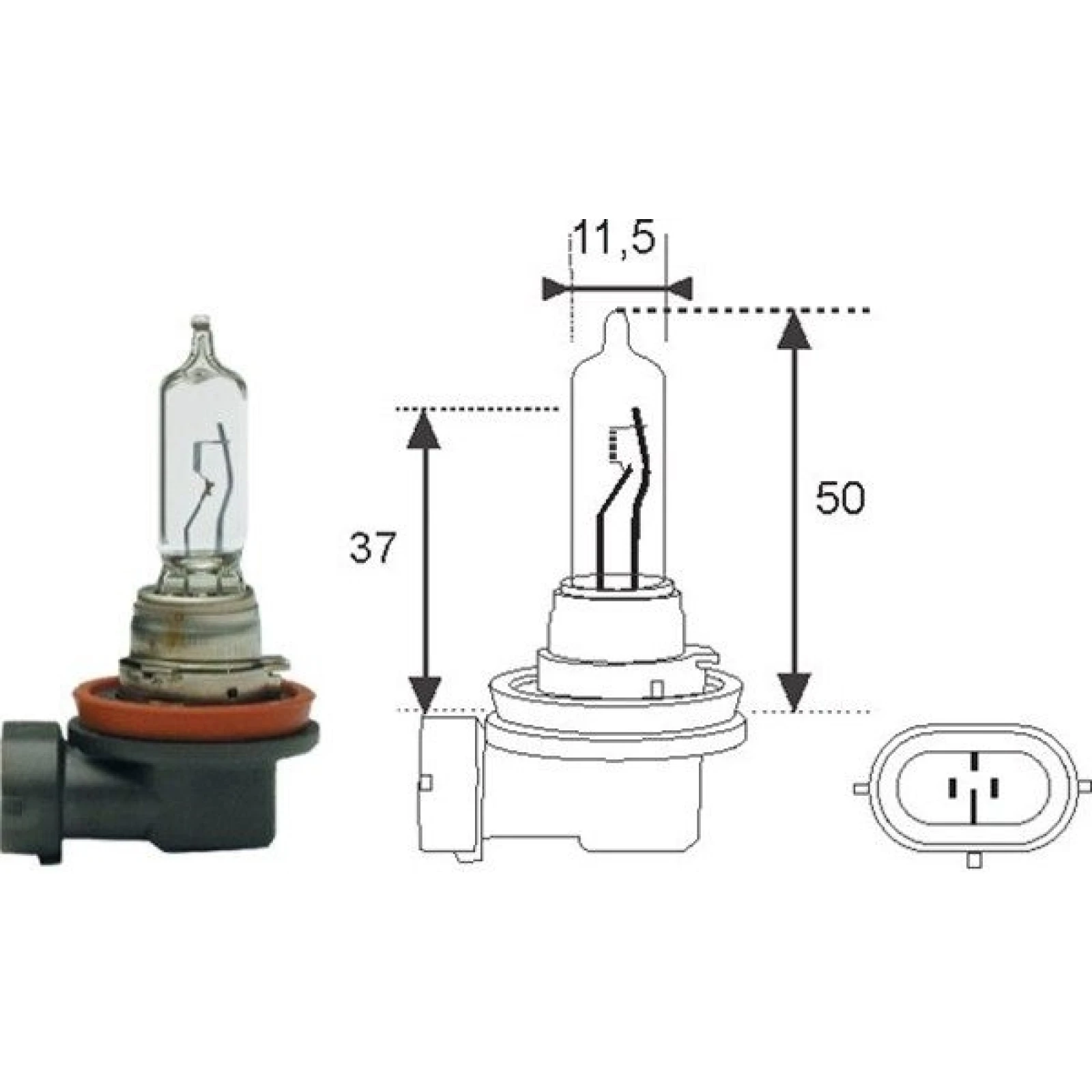 Glühlampe H9 12V/65W Pgj19-5 1St 002548100000