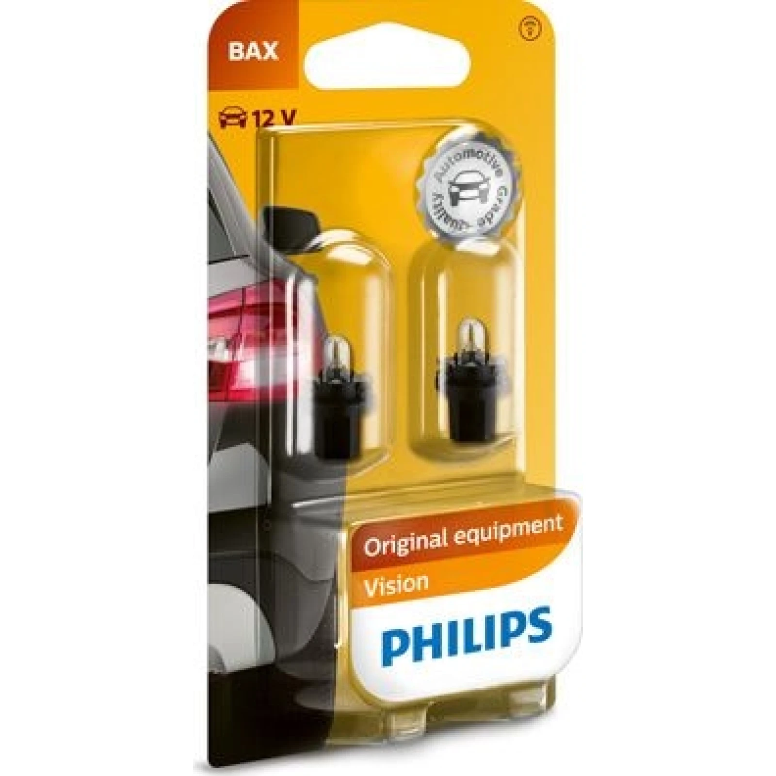 BAX 8,5d/2 Black 12V.1,2W.Lampe 12598B2