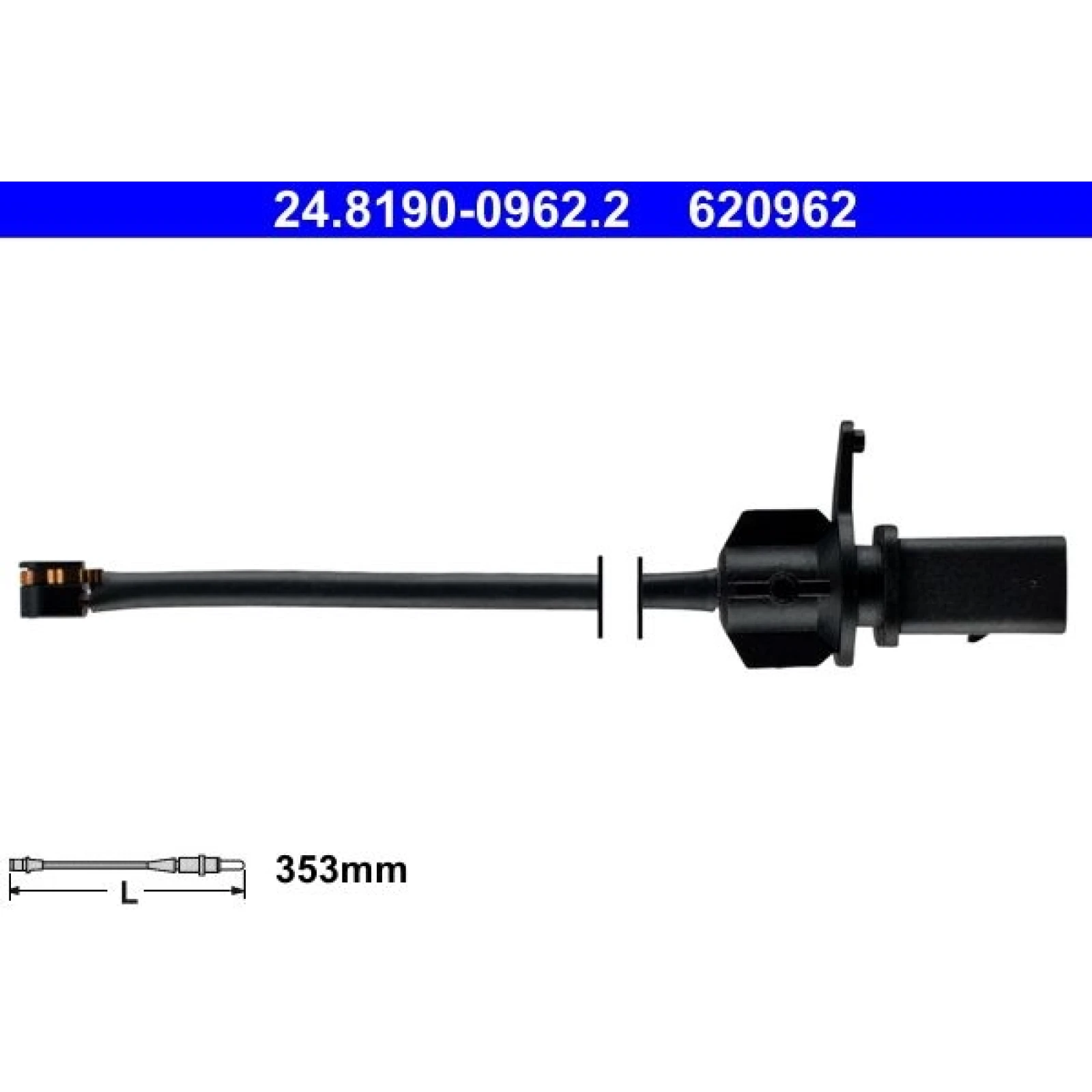 ATE Bremsbelagverschleißsensor 24.8190-0962.2