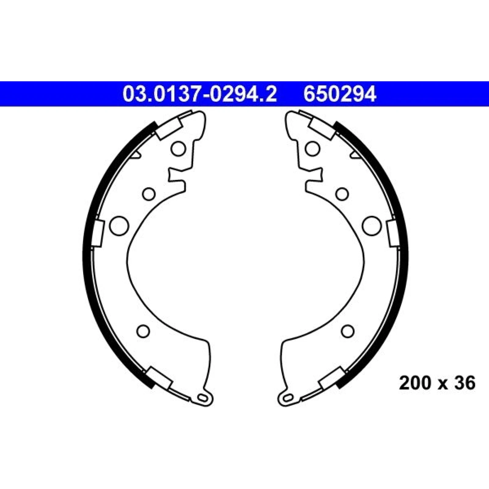 Bremsbackensatz 03.0137-0294.2