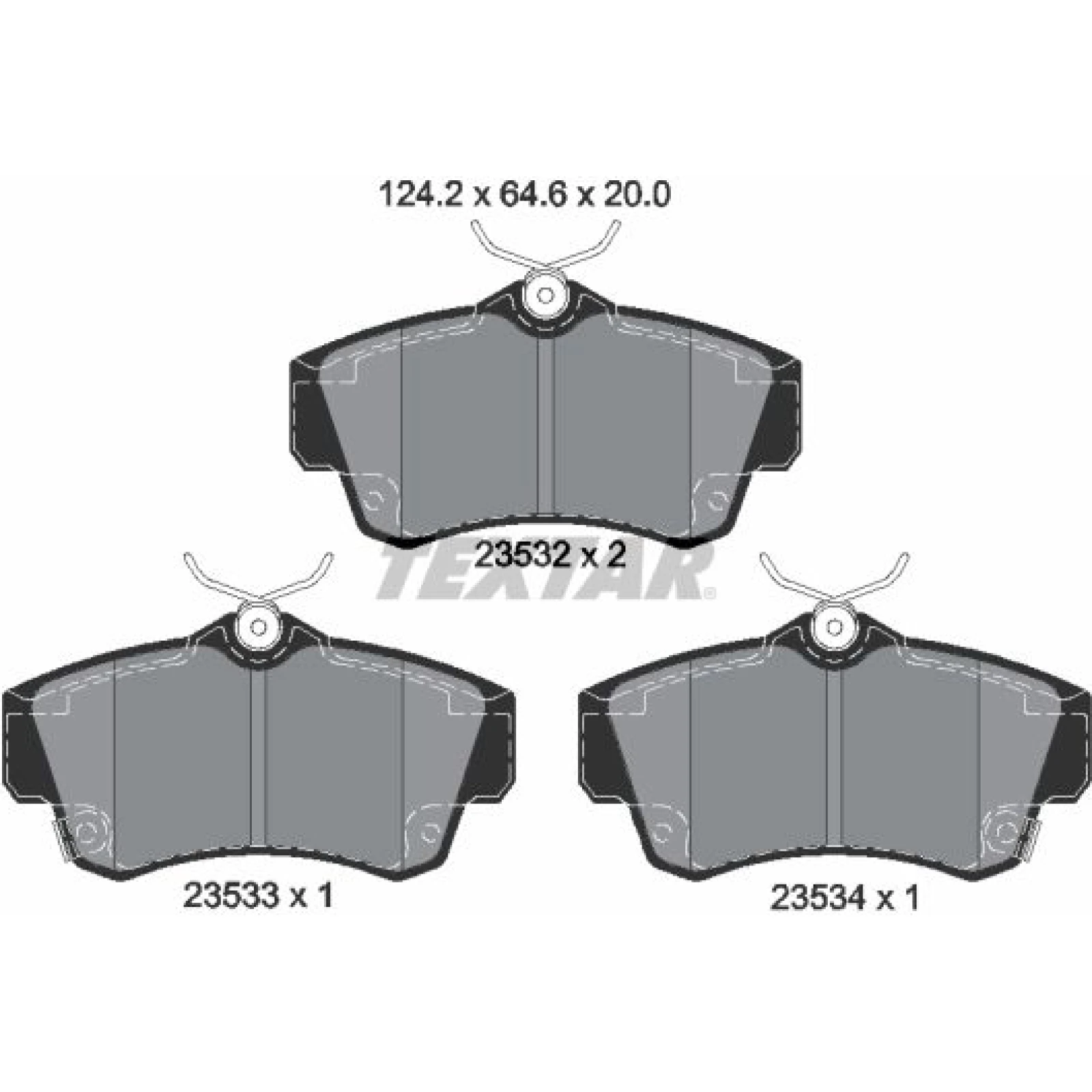 Textar Bremsbelagsatz 2353202