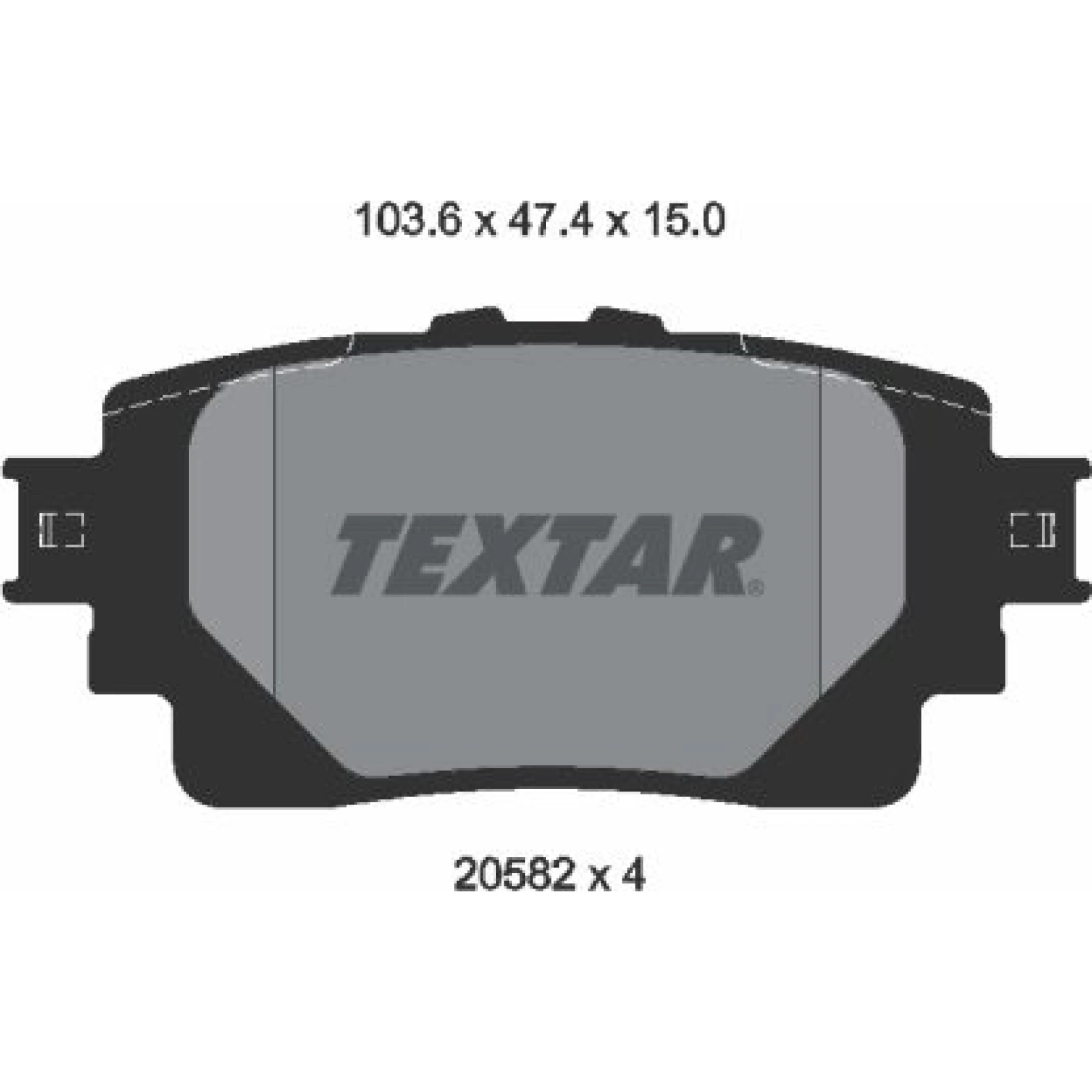 Textar Bremsbelagsatz 2058201