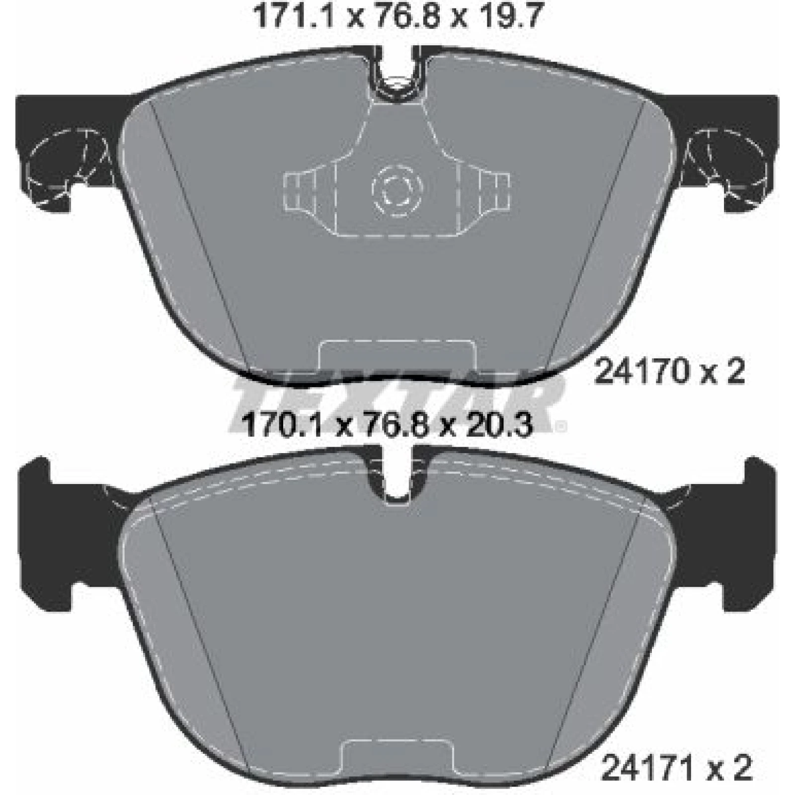 Bremsbelagsatz Bmw S. E70/E71 X5/X6 08 2417001