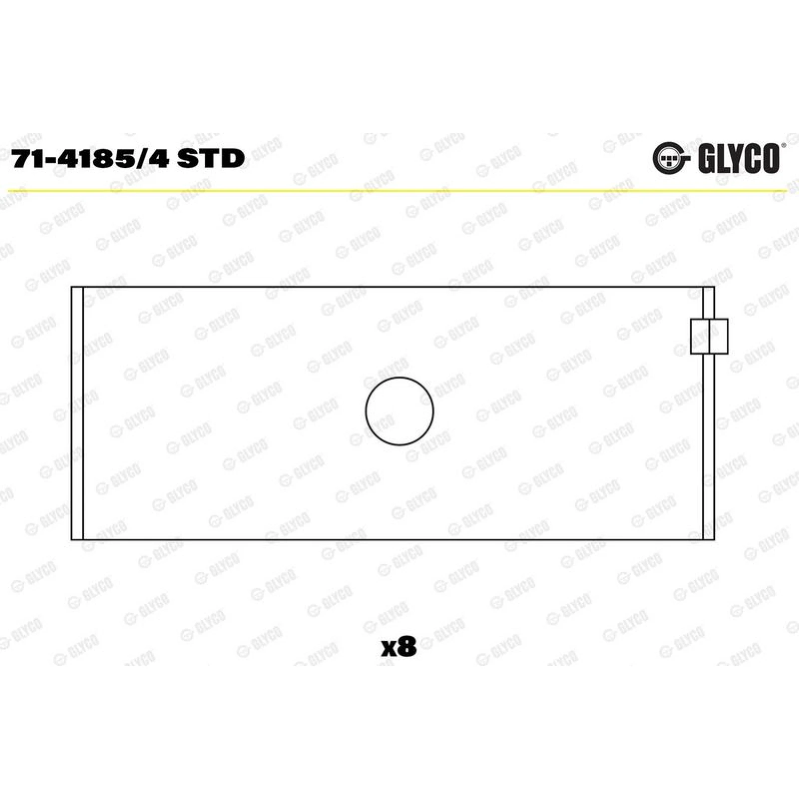 GLYCO Pleuellager 71-4185/4 STD