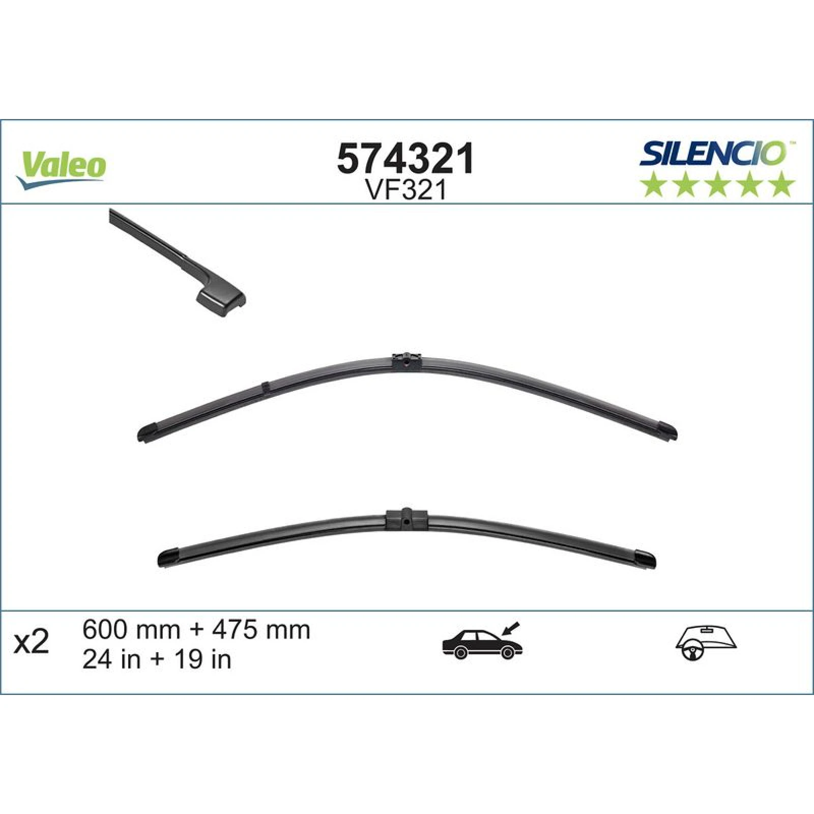 VM321 VALEO Silencio X.TRM Wischer 574321