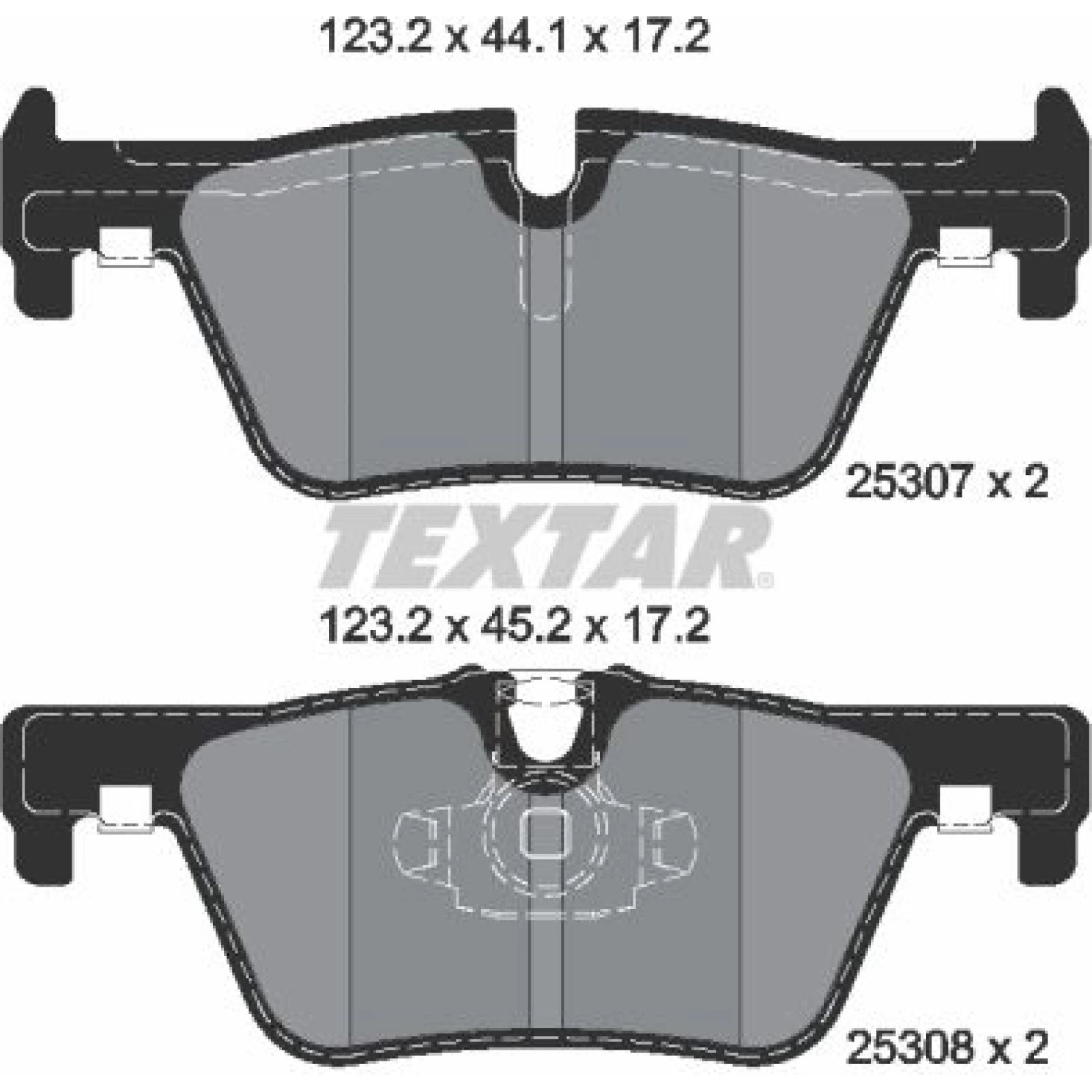 Textar Bremsbelagsatz 2530701