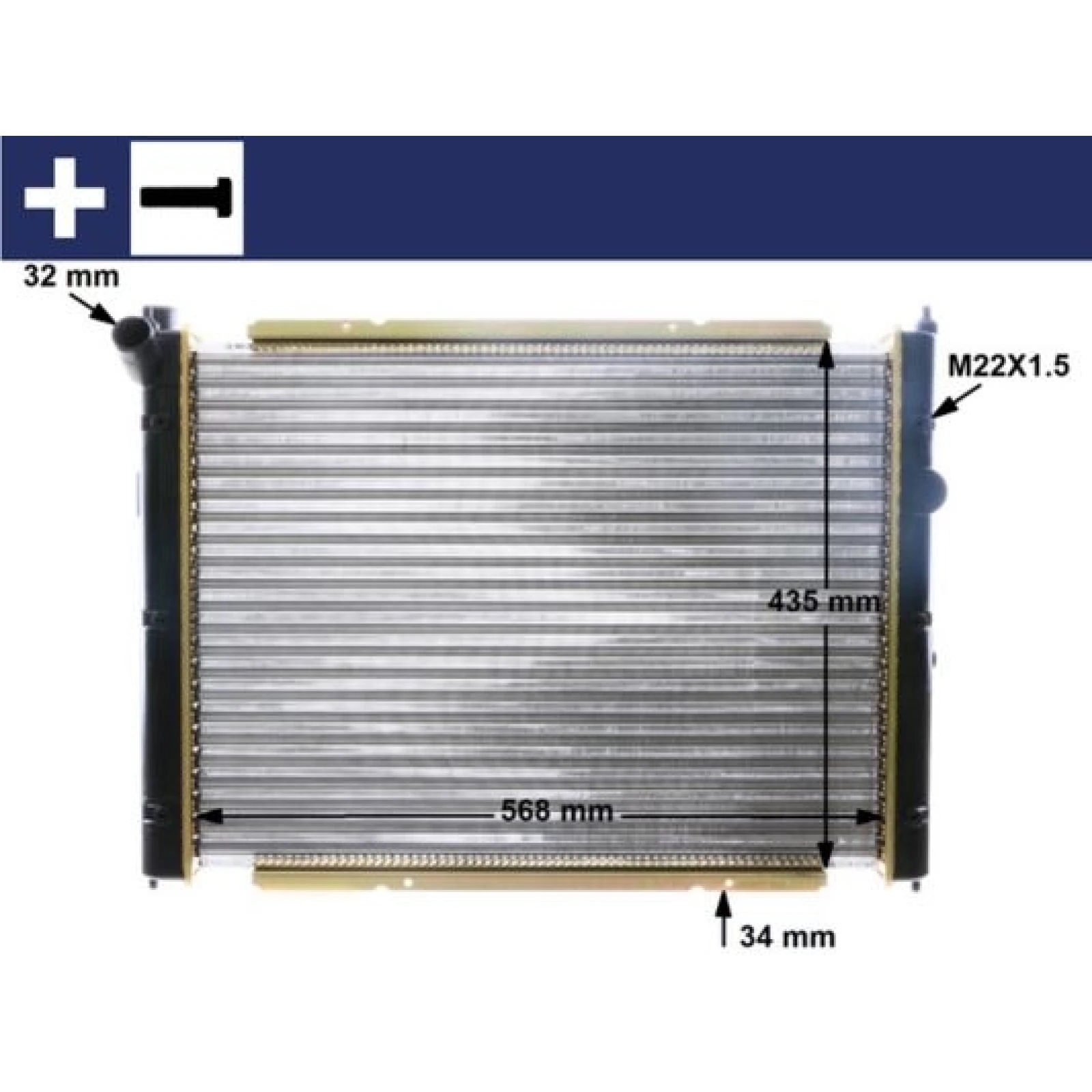 Kühler, Motorkühlung CR 361 000S