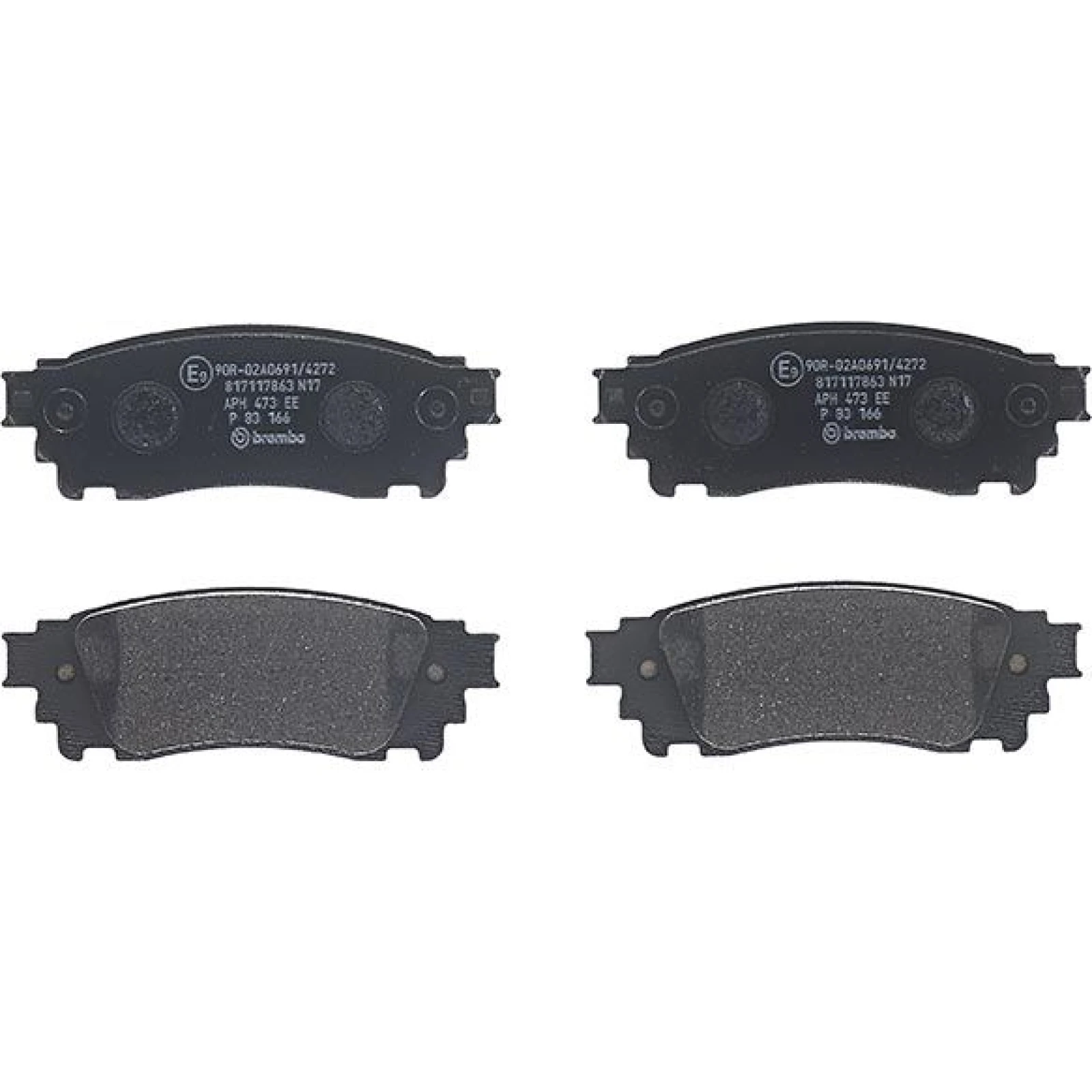 BREMBO Bremsklötze HA P 83 166