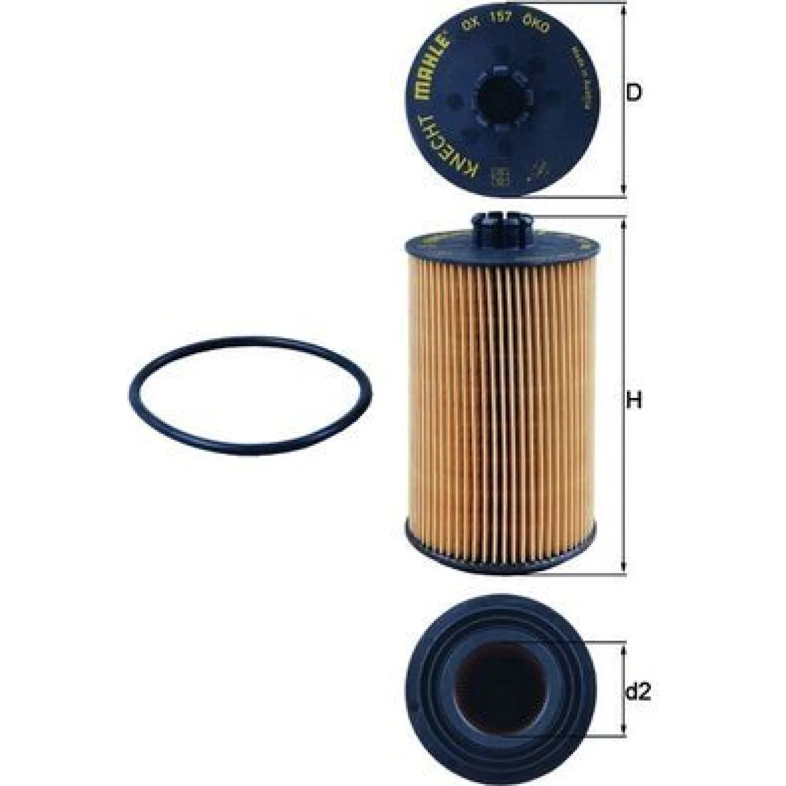 MAHLE Ölfilter OX 157D
