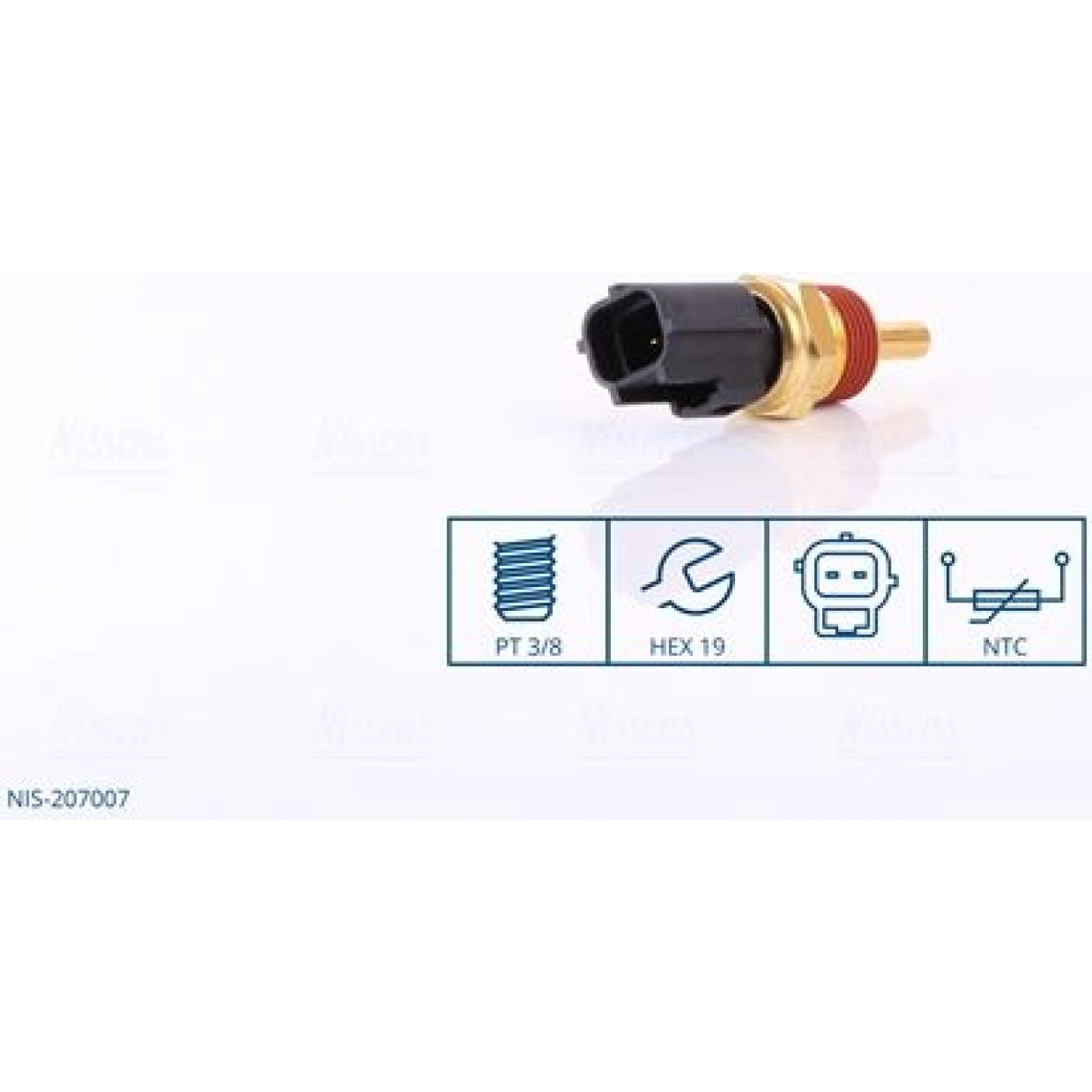 NISSENS Sensor, Kühlmitteltemperatur 207007
