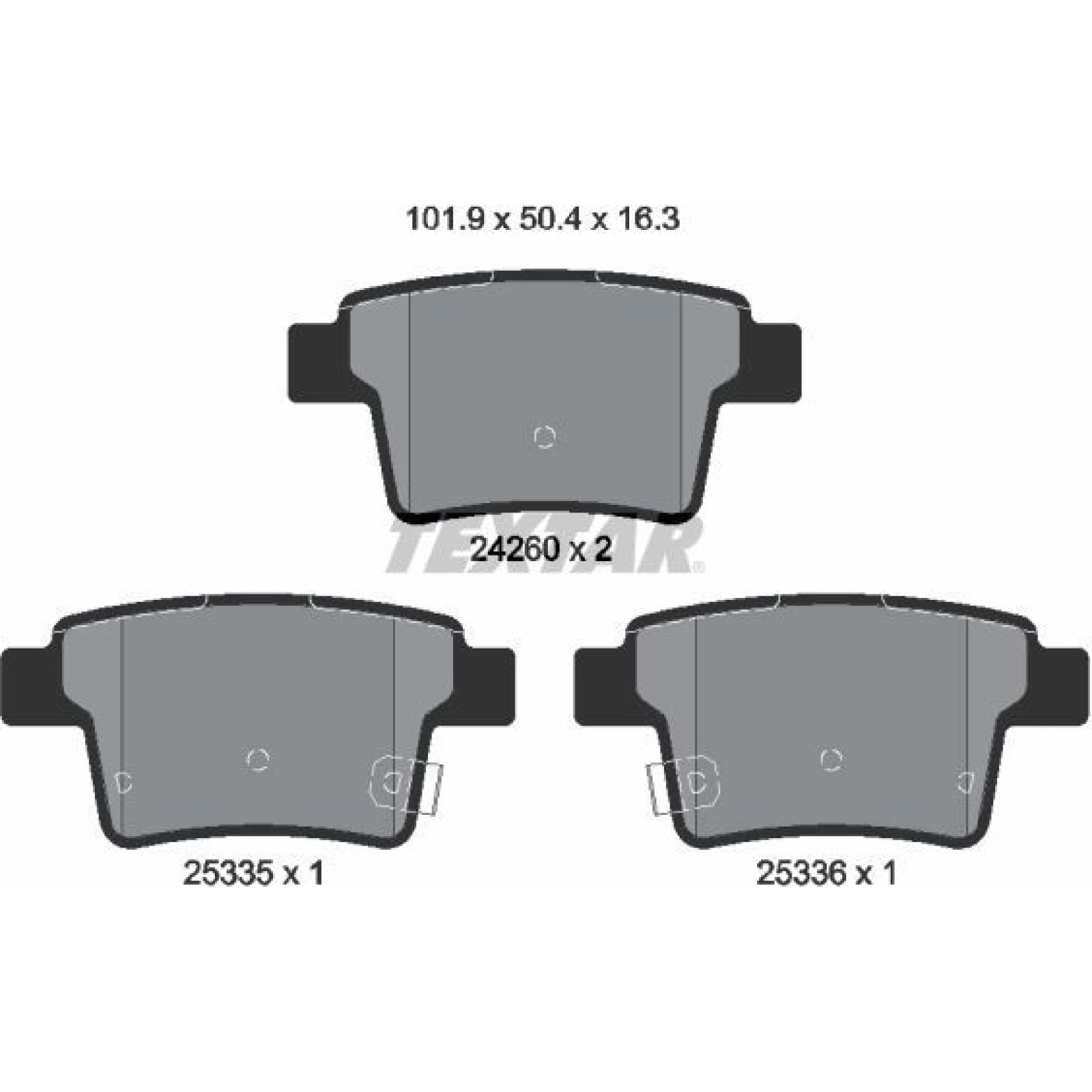 Bremsbelagsatz Ford T. Mondeo 00 2426001