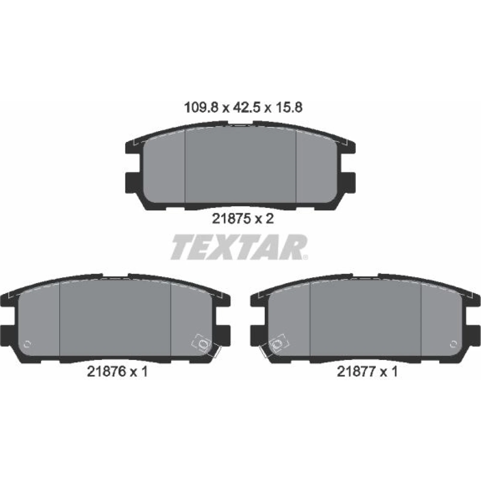 Bremsbelagsatz Opel T. Frontera 2187501