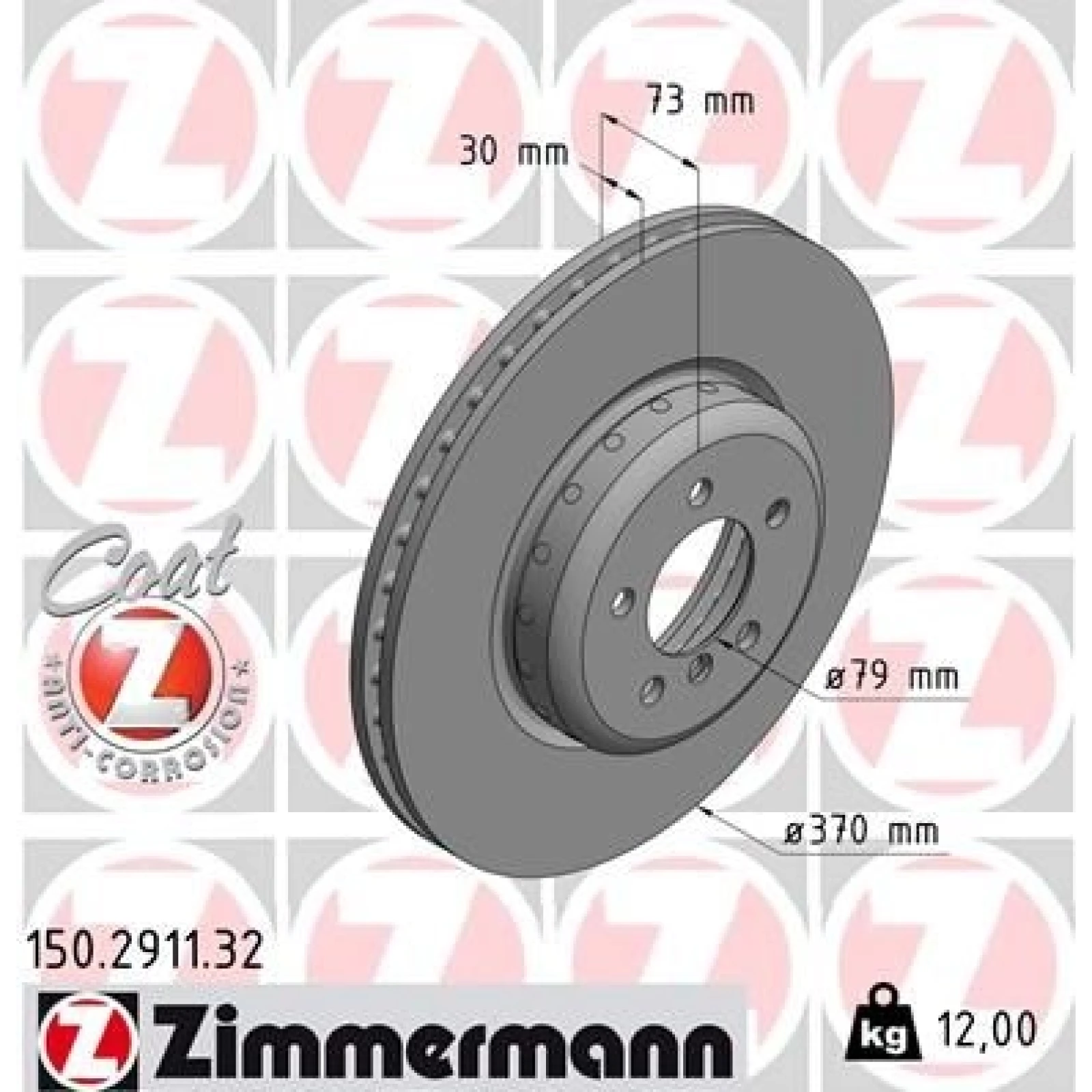 ZIMMERMANN Bremsscheibe 150.2911.32