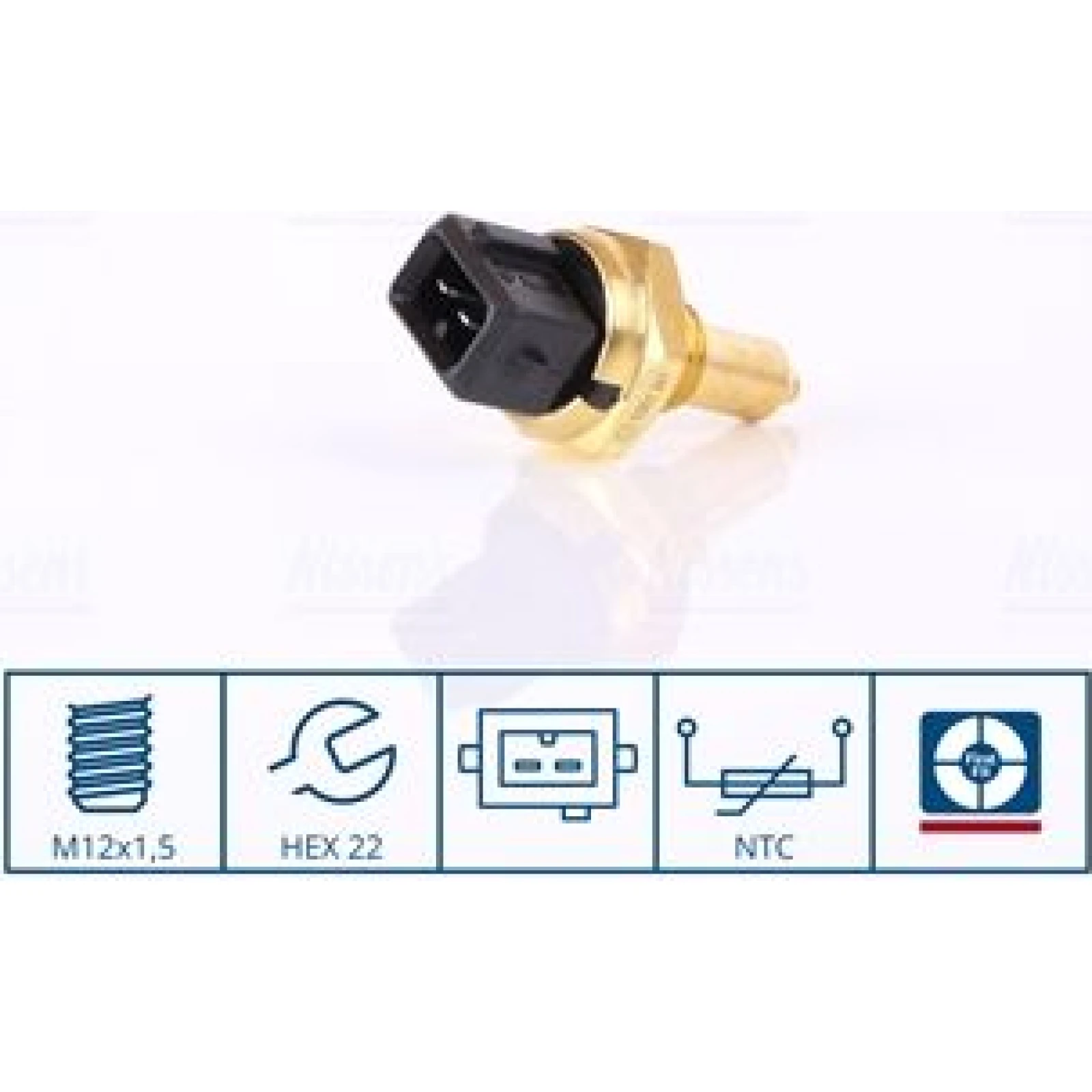 NISSENS Sensor, Kühlmitteltemperatur 207088