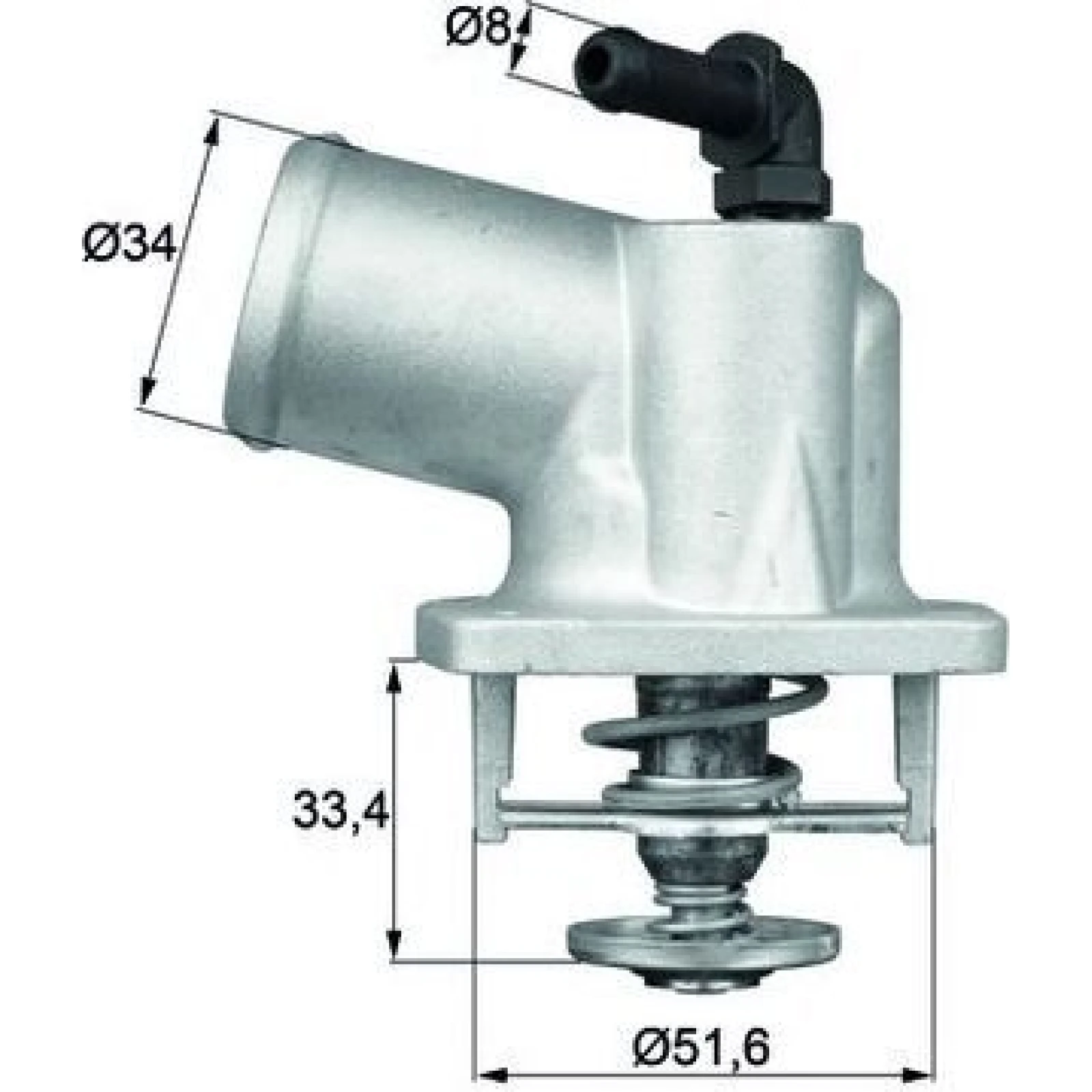 Integralthermostat mit Dichtung TI 54 92D