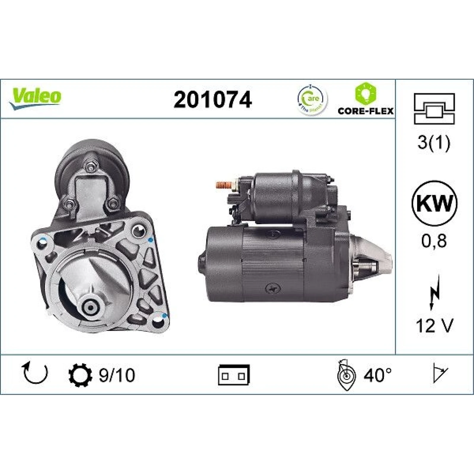 VALEO Anlasser 201074