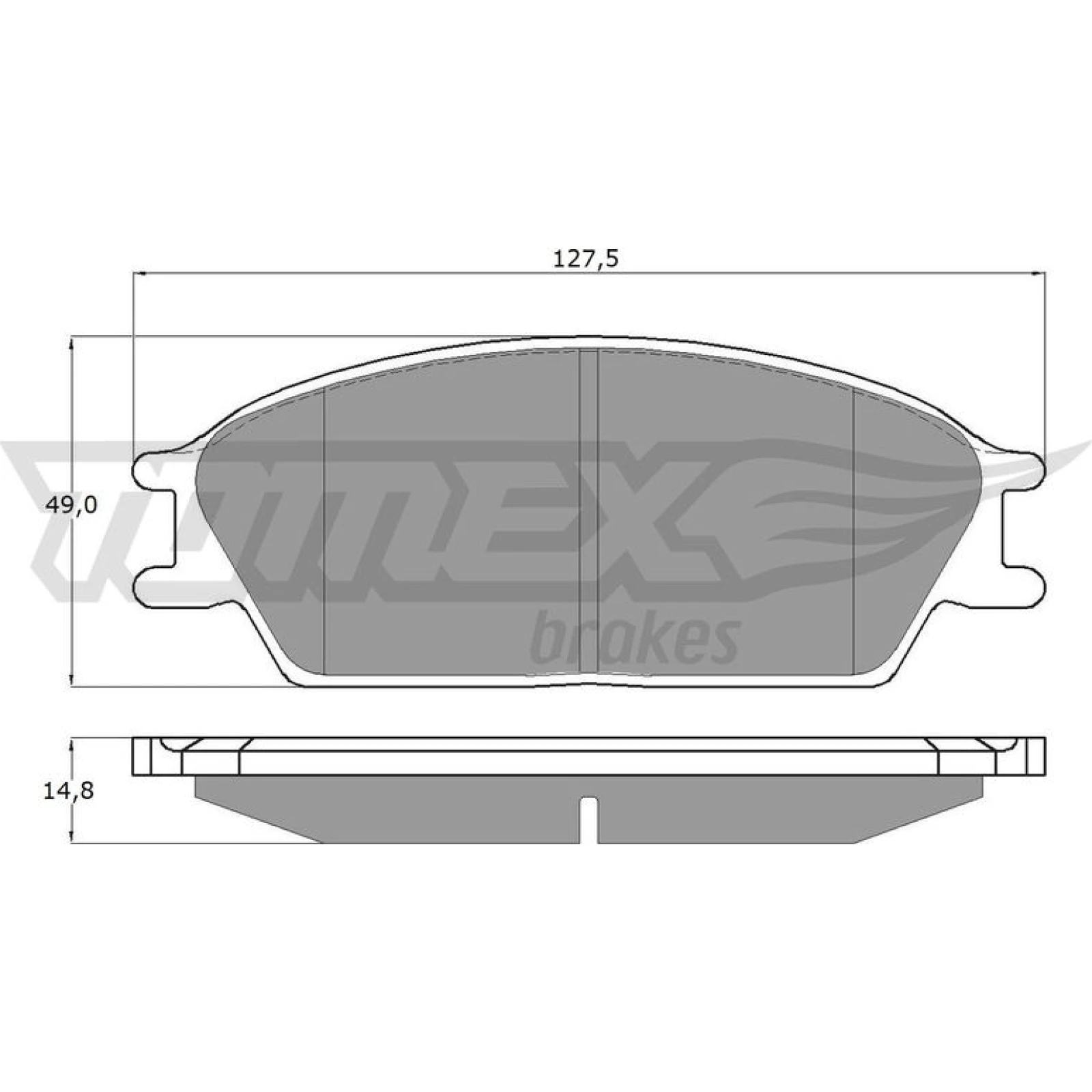 TOMEX brakes Bremsbelagsatz, Scheibenbremse TX 11-06