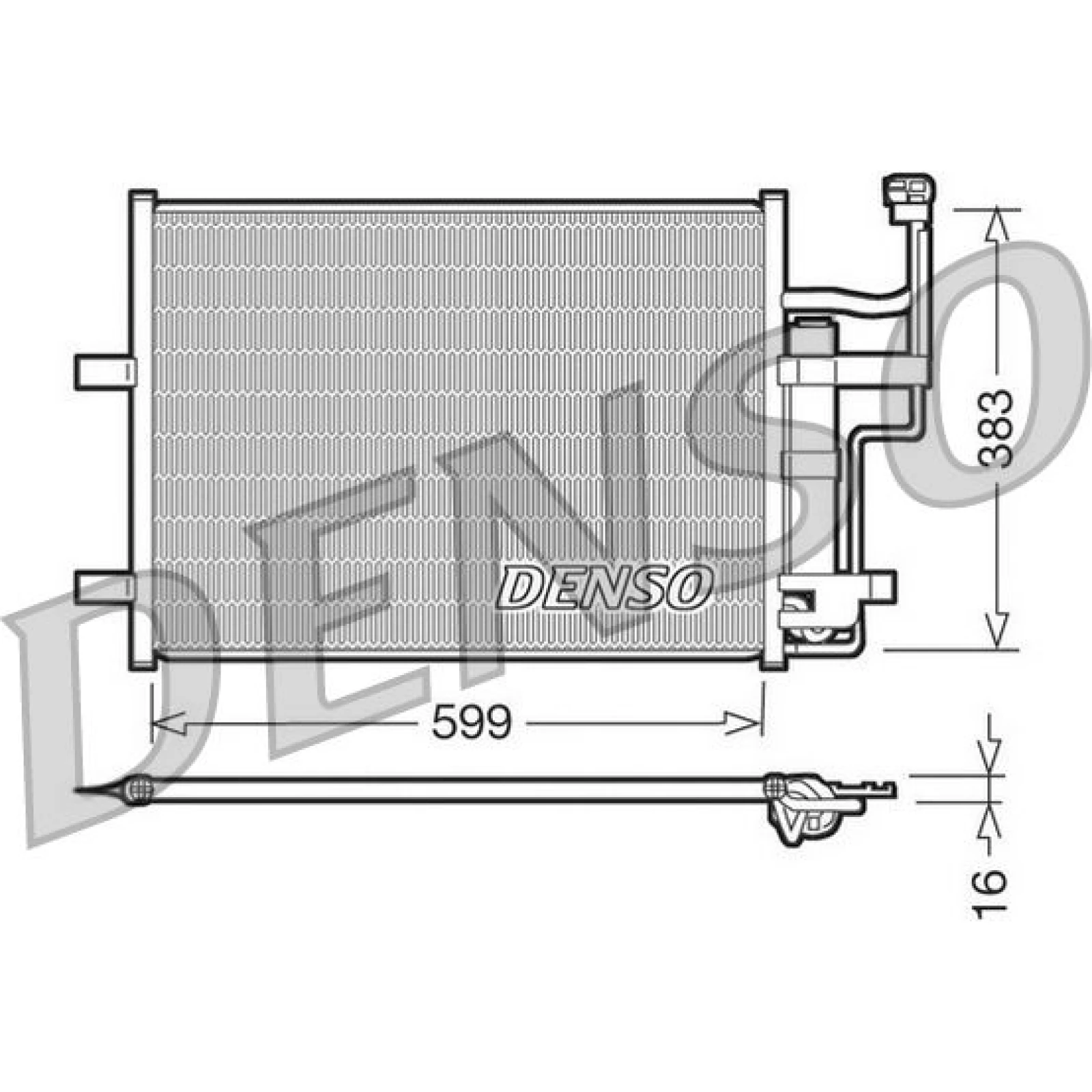 DENSO Klimaanlagenkühler DCN44003
