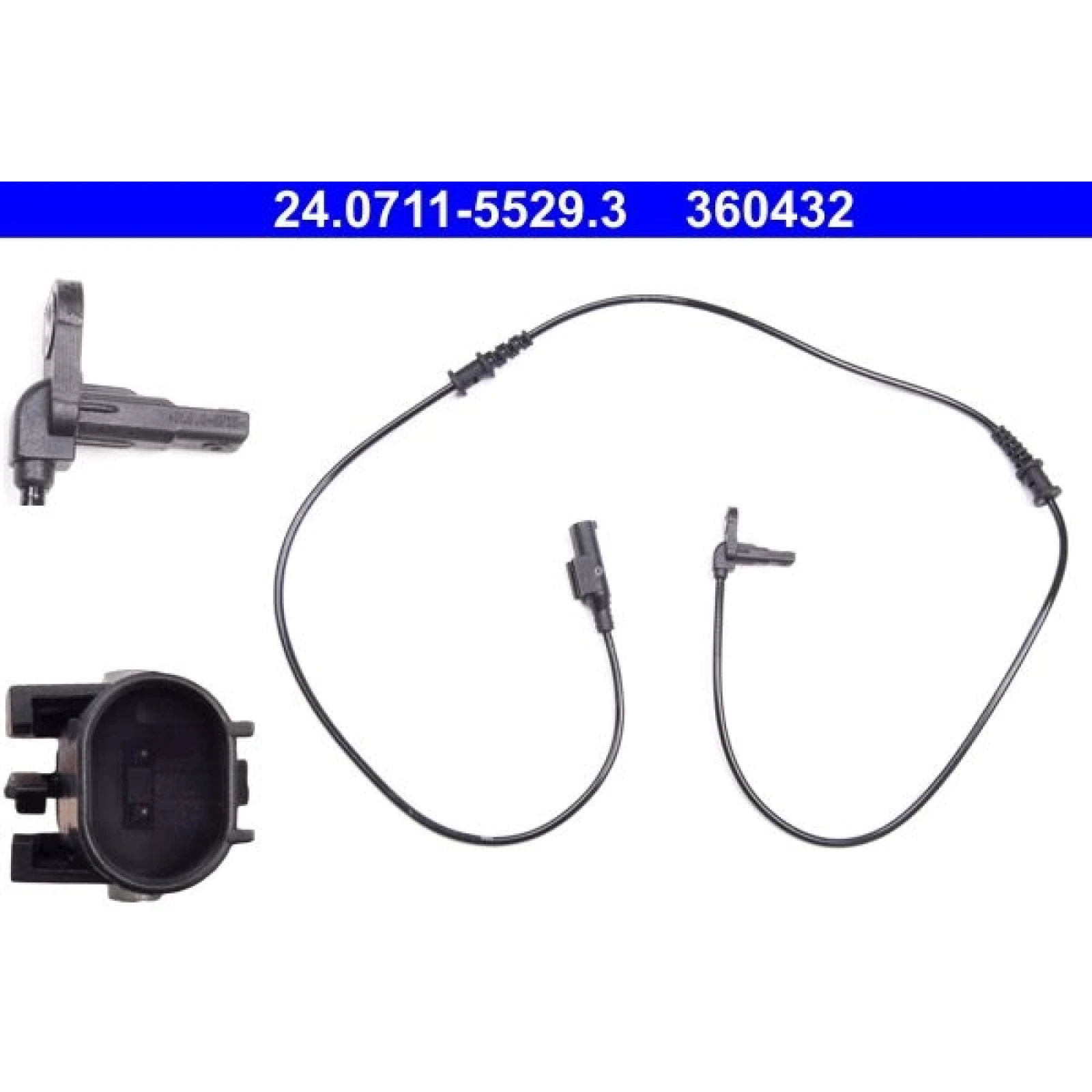ATE ABS Sensor 24.0711-5529.3