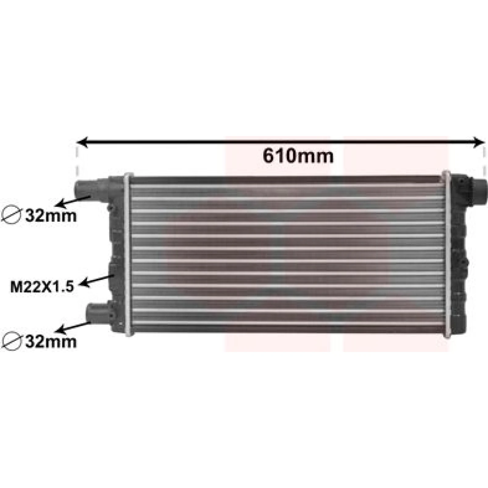 VAN WEZEL Kühler, Motorkühlung 17002115