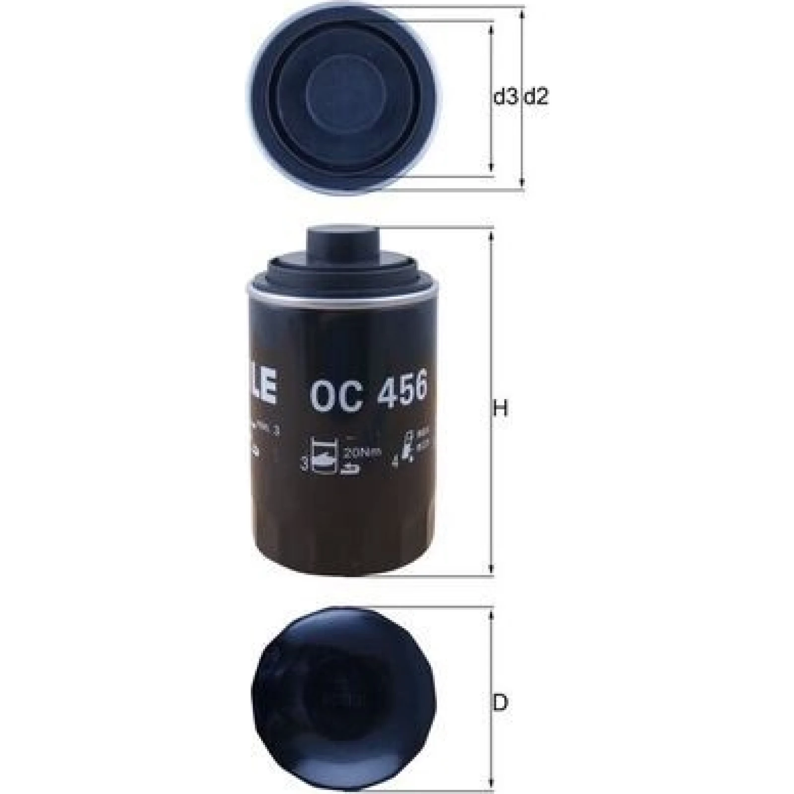 MAHLE Ölfilter OC 456