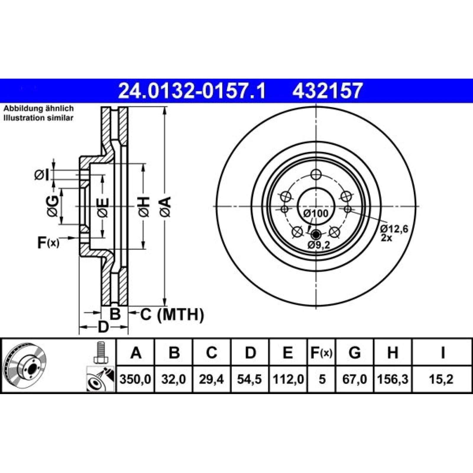 Bremsscheibe Db P. W164/W251 05 24.0132-0157.1