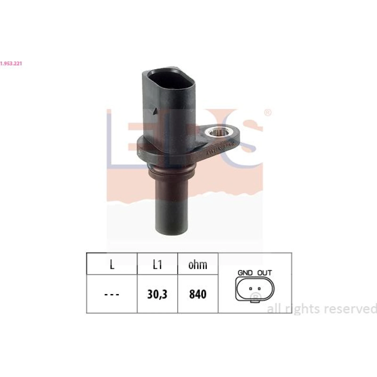 Drehzahlsensor, Automatikgetriebe 1.953.221