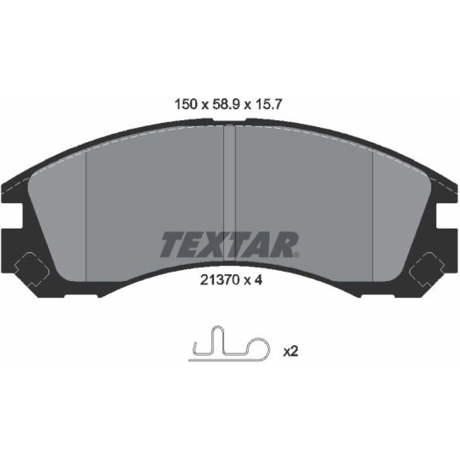 Textar Bremsbelagsatz 2137001