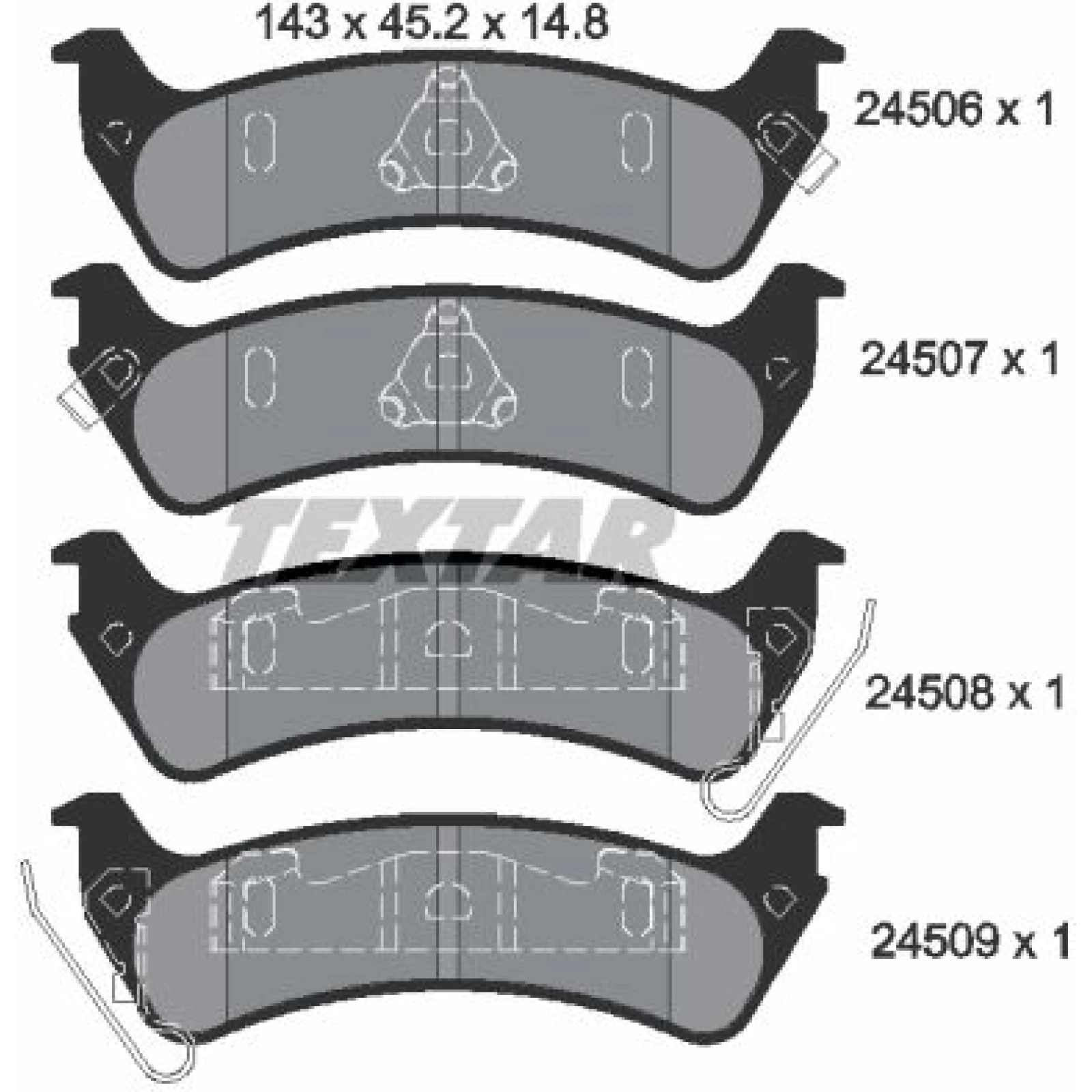 Bremsbelagsatz Jeep T. Grand Cherokee -99 2450601