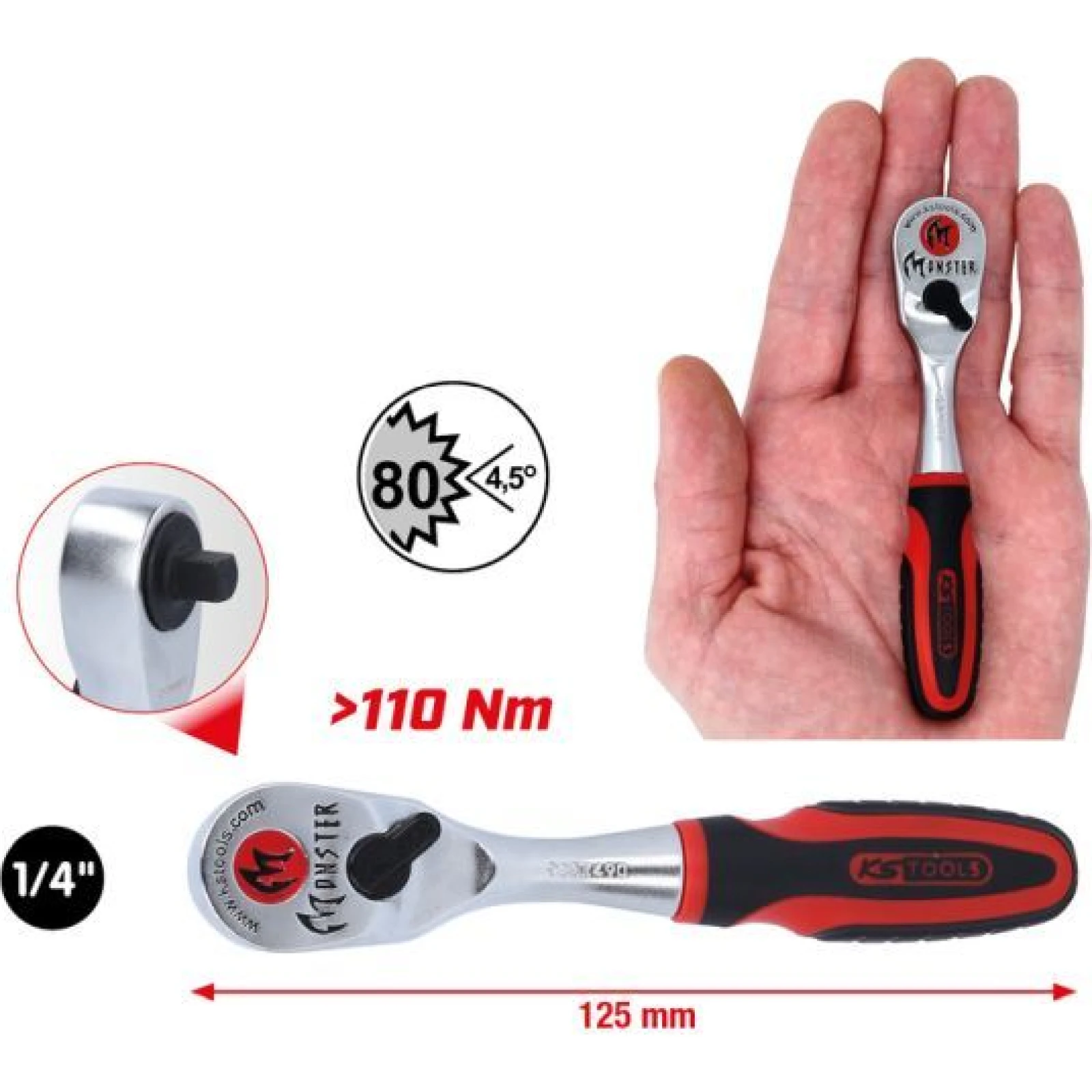 KS TOOLS Umschaltknarre 935.1490