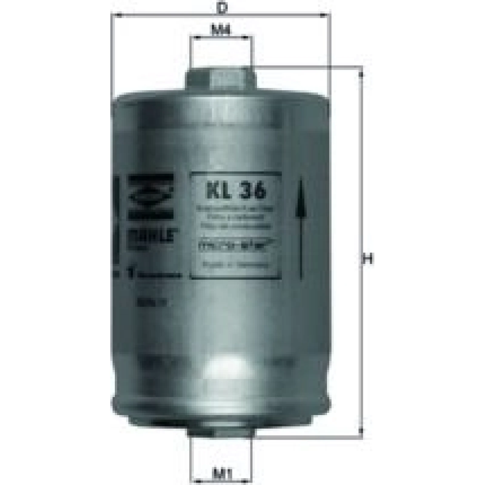 MAHLE Kraftstofffilter KL 36