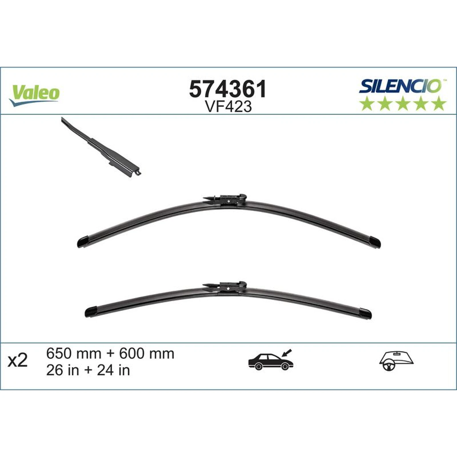 VM423 VALEO Silencio X.TRM Wischer 574361