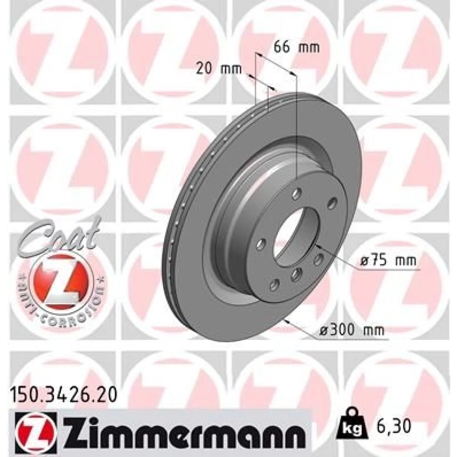 ZIMMERMANN Bremsscheibe 150.3426.20