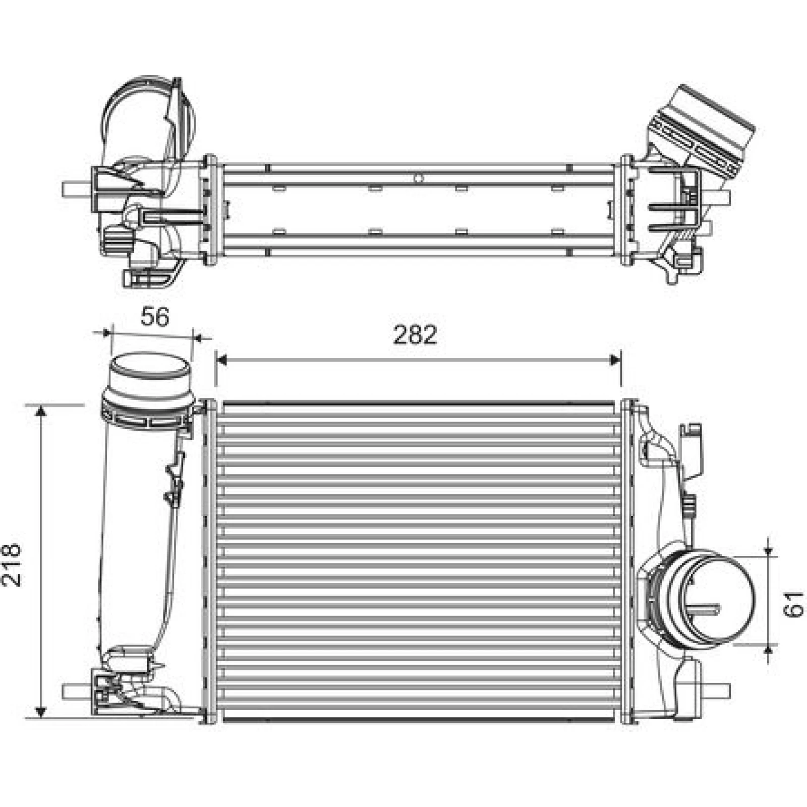Ladeluftkühler 818293