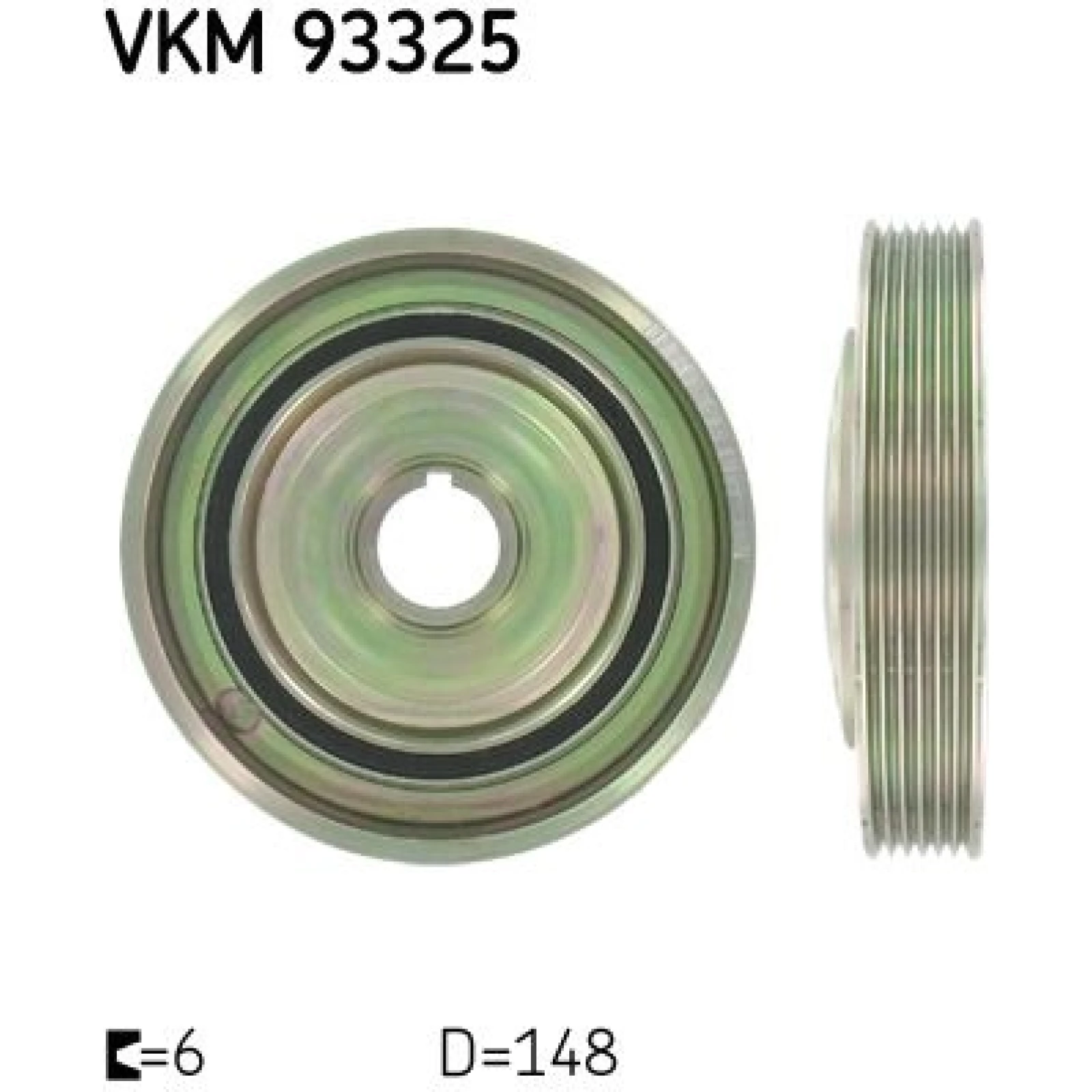 SKF Riemenscheibe, Kurbelwelle VKM 93325