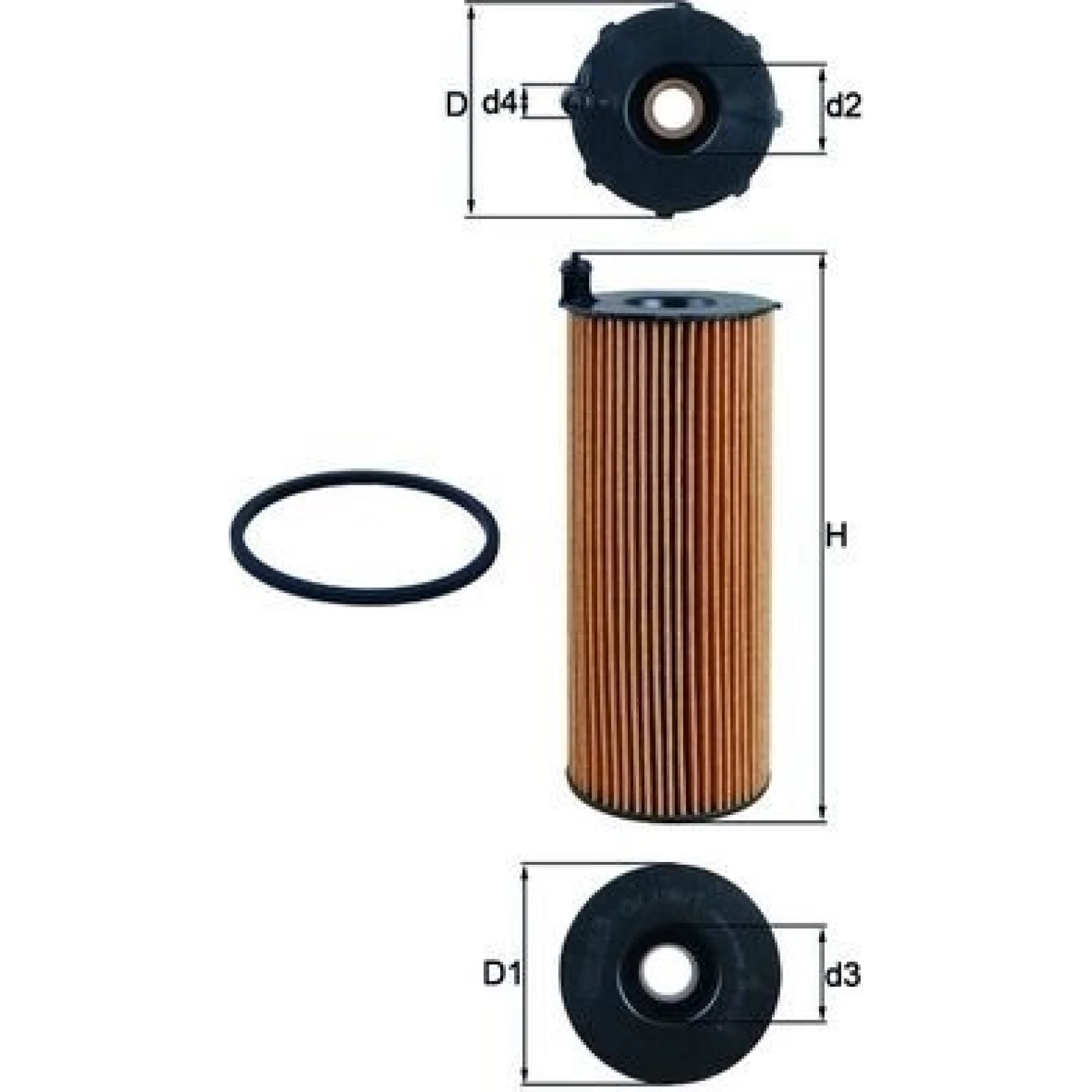 MAHLE Ölfilter OX 196/1D