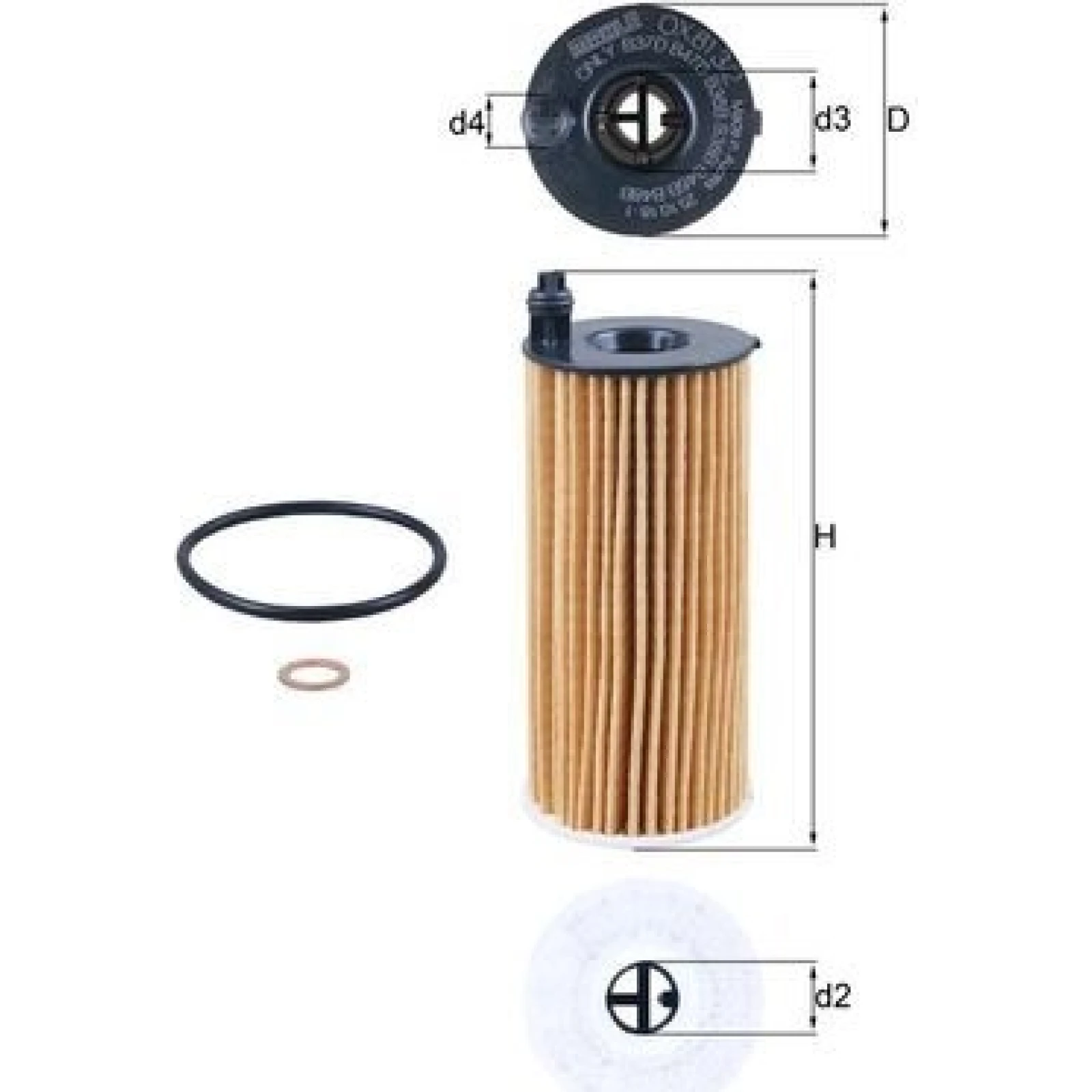 MAHLE Ölfilter OX 813/2D
