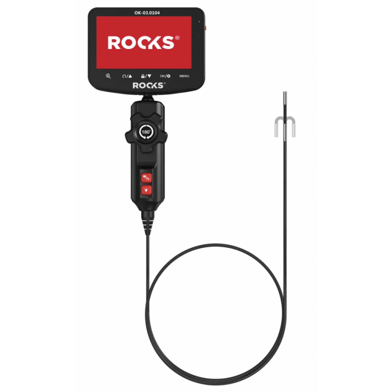 ROOKS Inspektionskamera 3,9 mm x 1 m, 5000 mAh Akku
