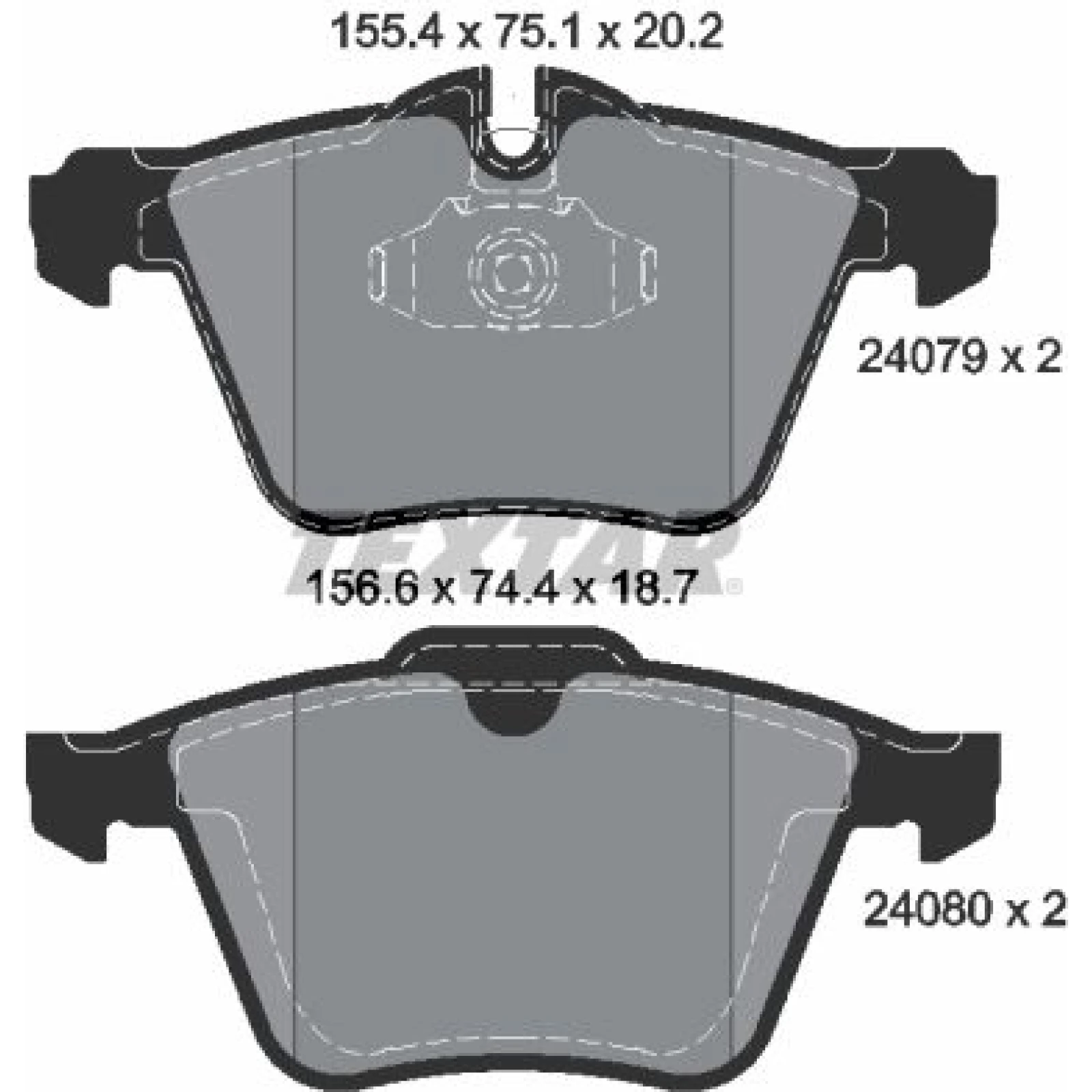 Bremsbelagsatz Jaguar P. Xf 09- 4.2 2407903