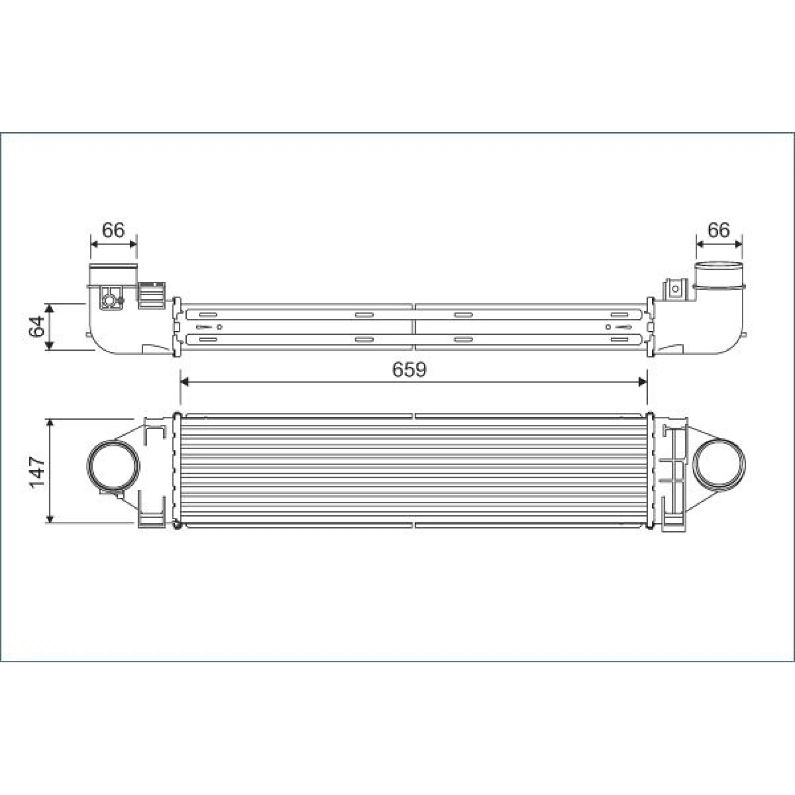 VALEO Druckluftkühler 822926