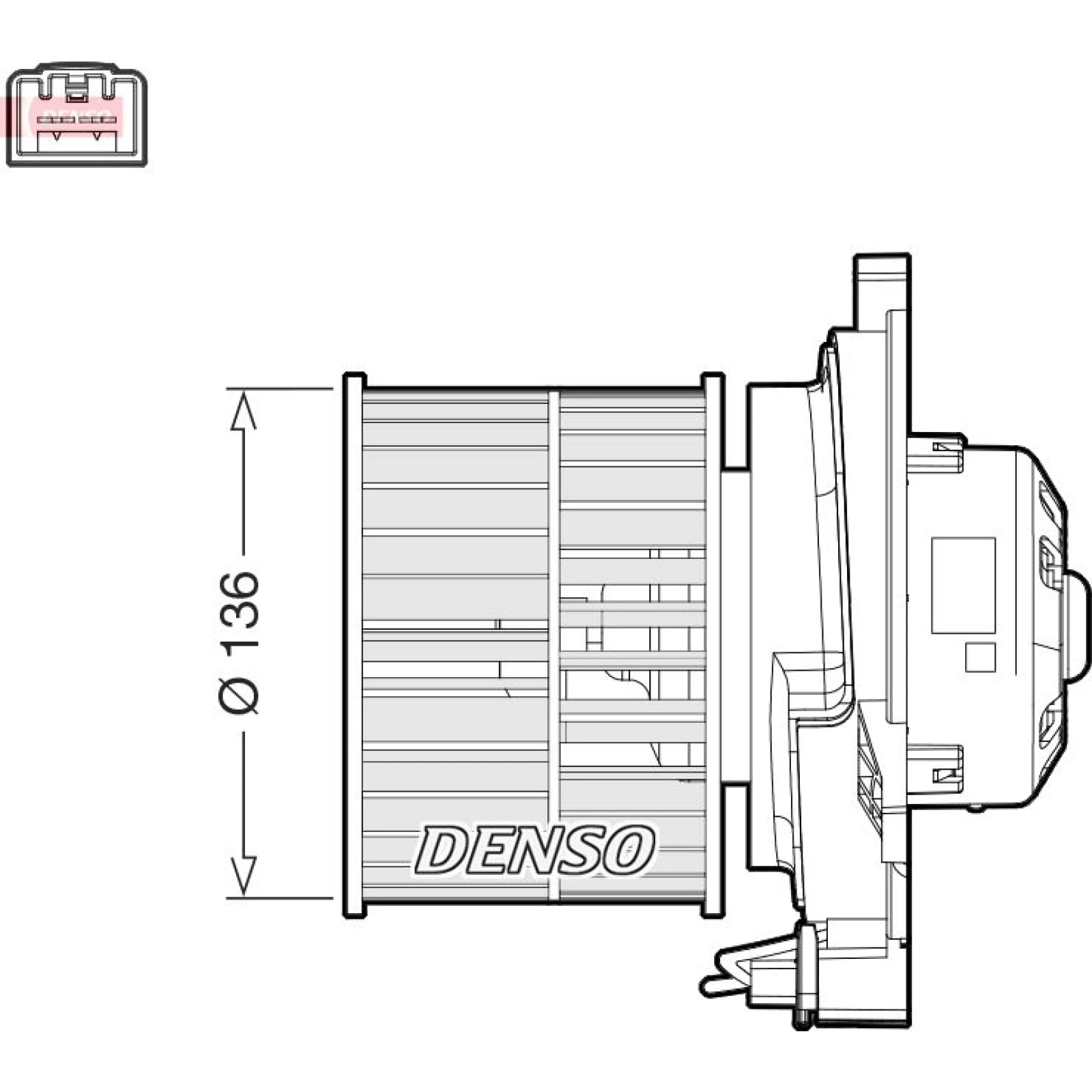 DENSO Innenraumgebläse DEA10055